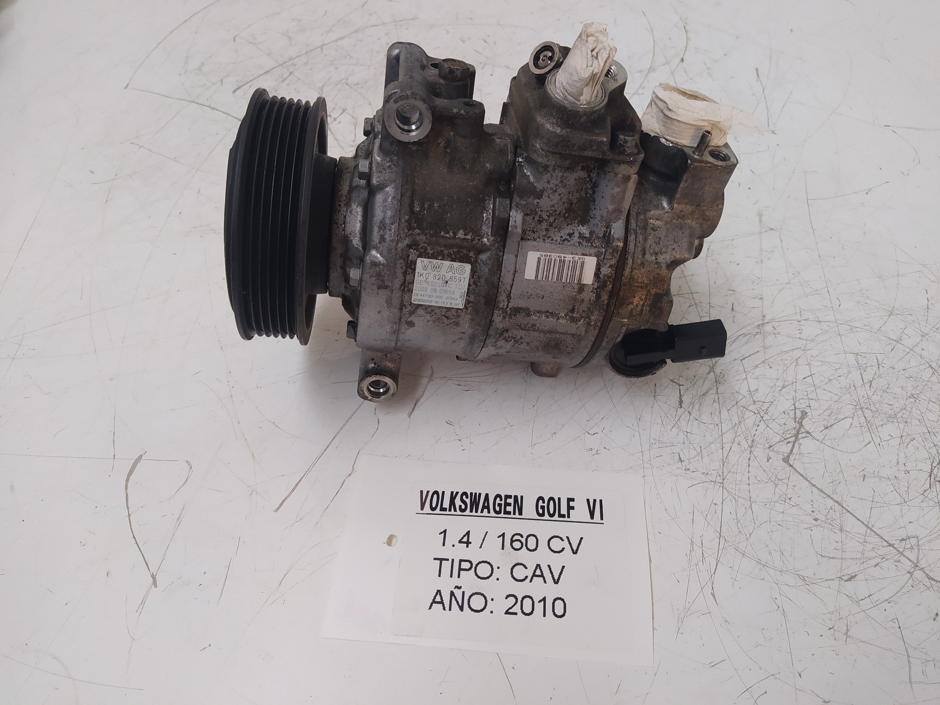 VOLKSWAGEN Golf 6 generation (2008-2015) Air Condition Pump 1K0820859T, 4471501930, DENSO 22878257