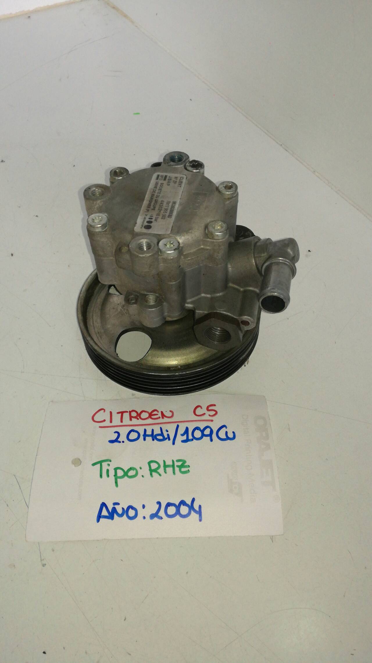 BMW C5 1 generation (2001-2008) Power Steering Pump 9636086680 18954196