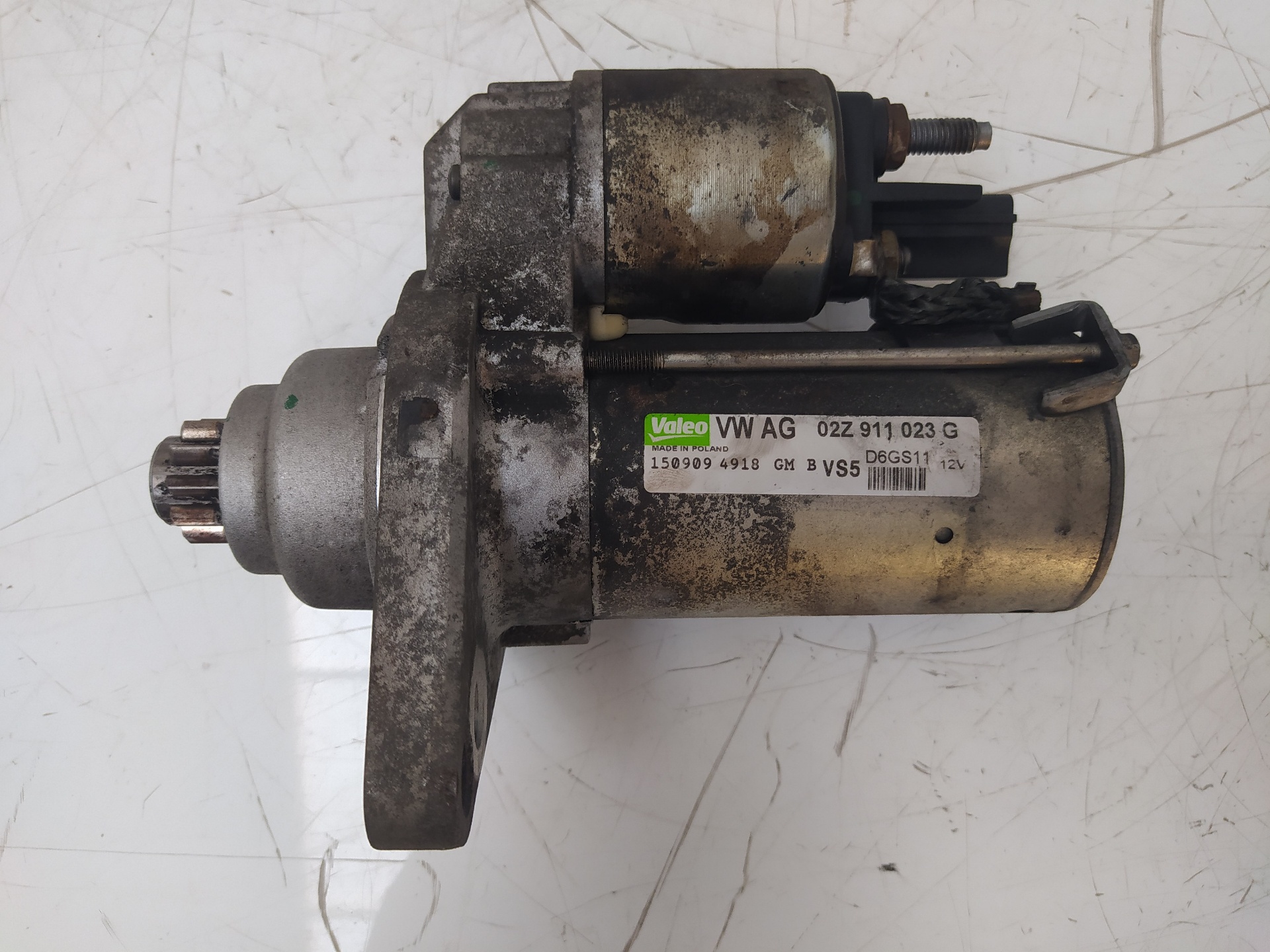 VOLKSWAGEN Golf 6 generation (2008-2015) Starter Motor 02Z911023G 22880297