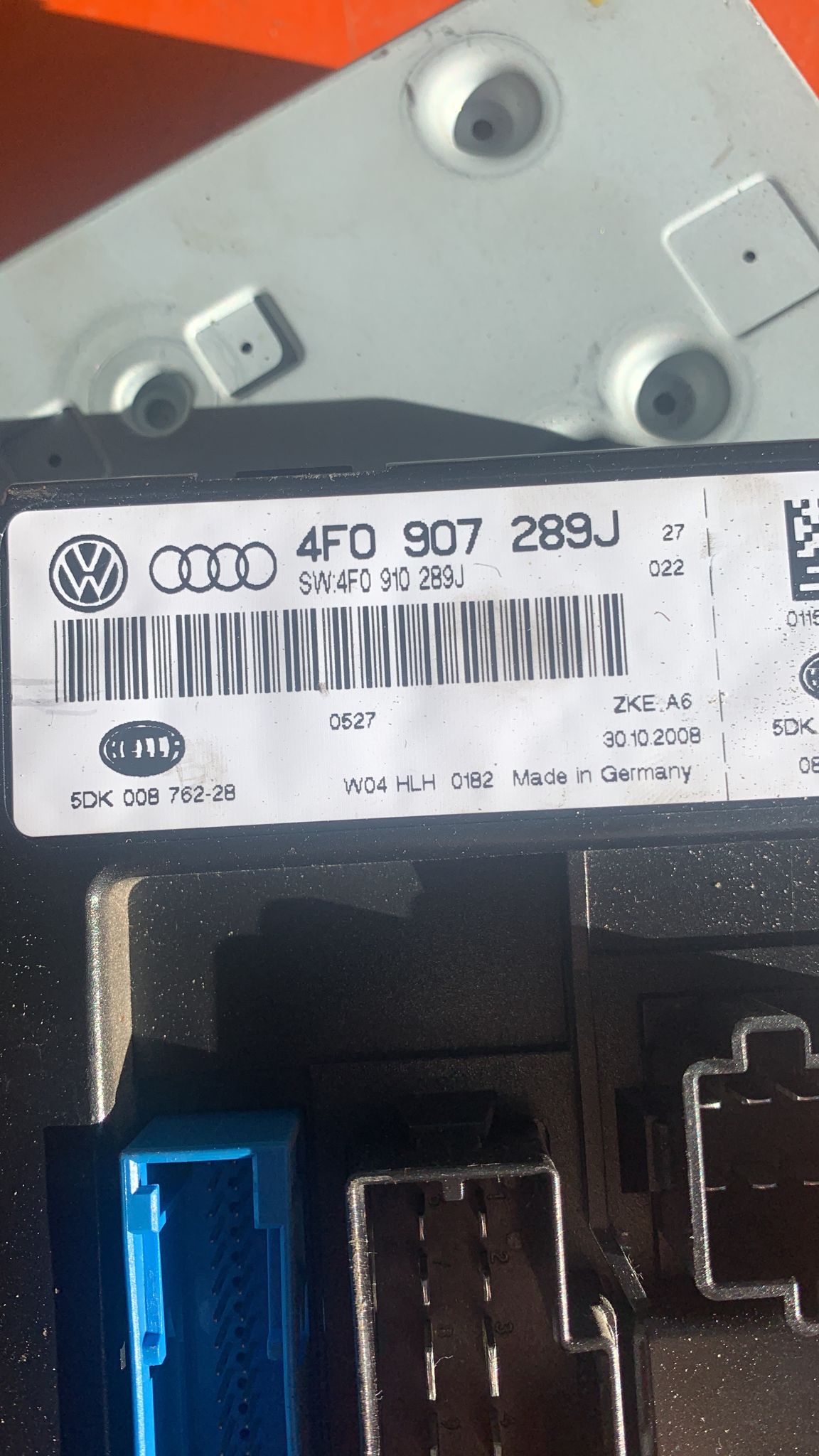 AUDI A6 C6/4F (2004-2011) Other Control Units 4F0907289J 22887466