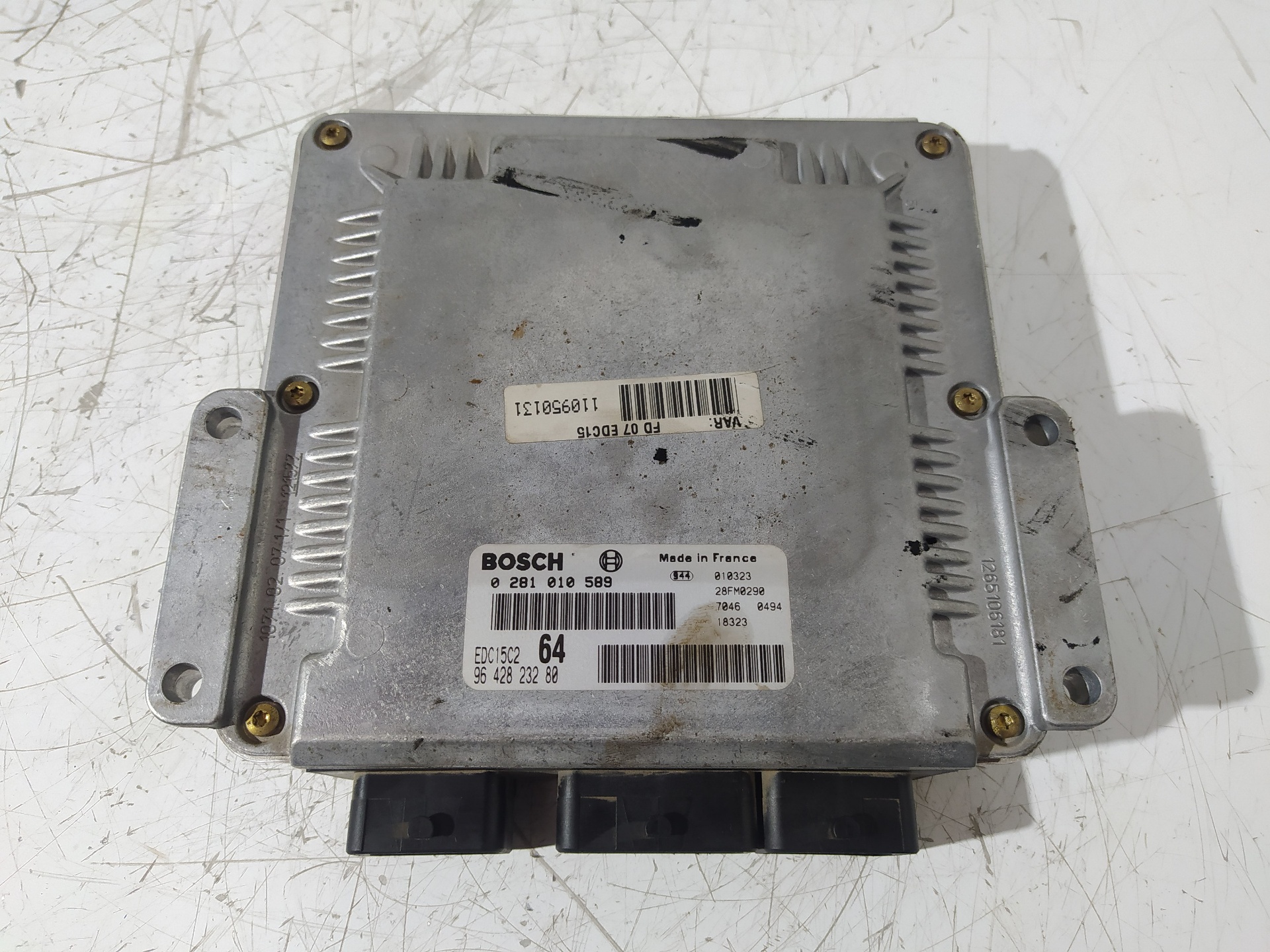 CITROËN C5 1 generation (2001-2008) Engine Control Unit ECU 0281010589,9642823280 22887514