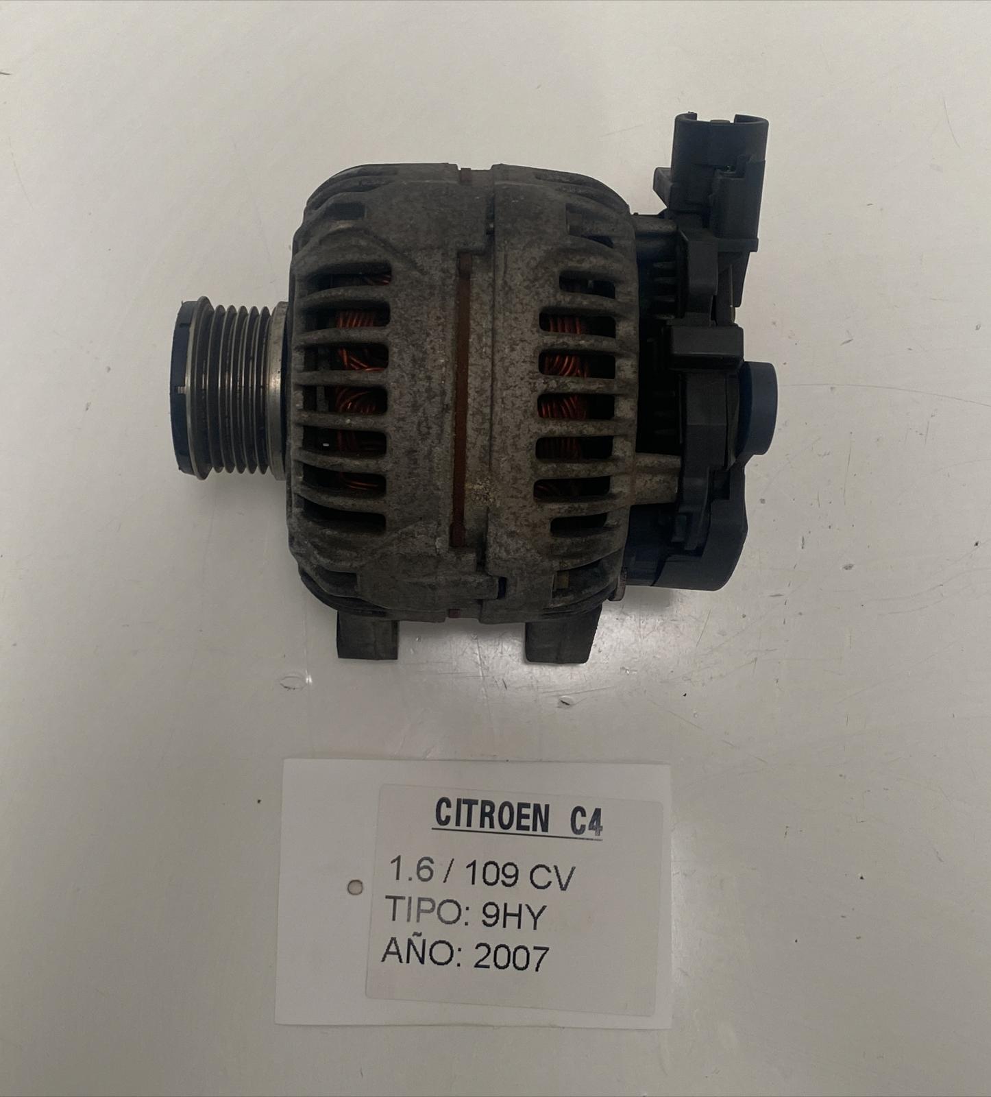 CITROËN C4 1 generation (2004-2011) Alternator 0124525035, 9646321880 18863059