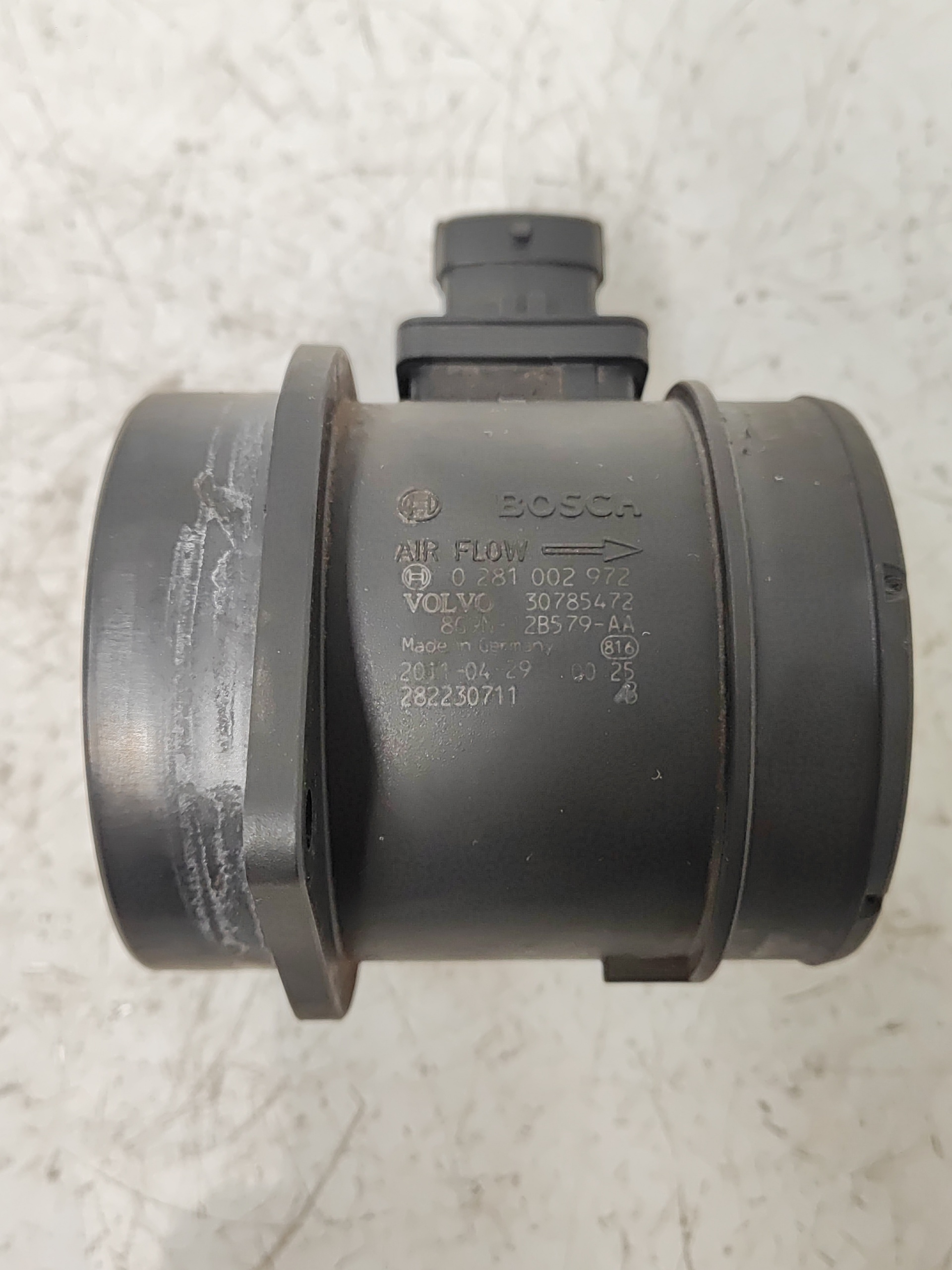 VOLVO XC60 1 generation (2008-2017) Mass Air Flow Sensor MAF 0281002972 25101138