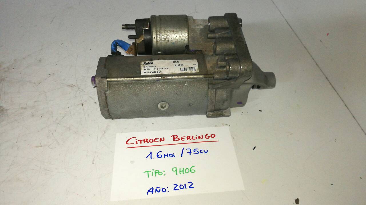 CITROËN Berlingo 2 generation (2008-2023) Starter auto 966285418004, TS22E26, VALEO 18857696