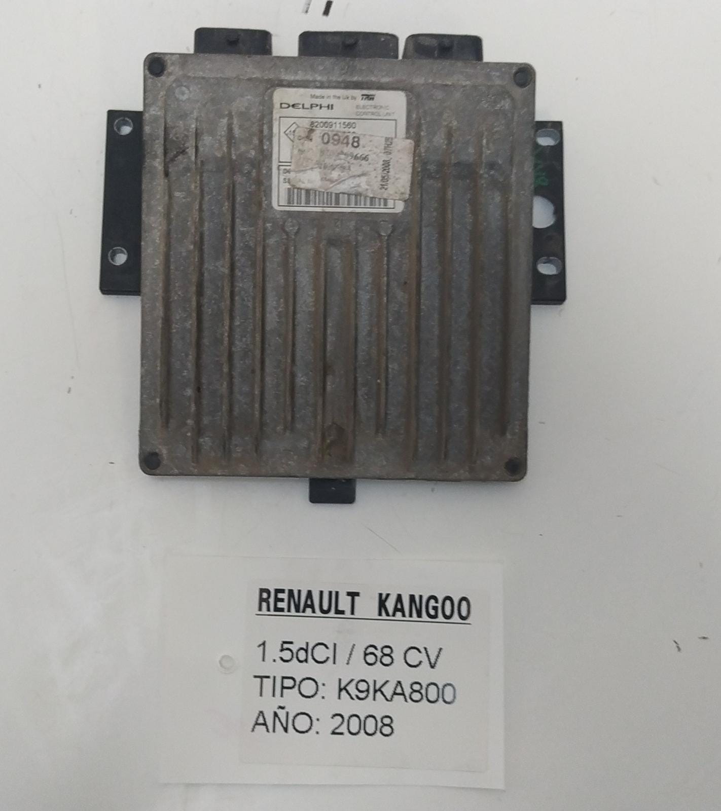 CHRYSLER Kangoo 1 generation (1998-2009) Engine Control Unit ECU 8200911560,8200909666,DELPHI 18932089