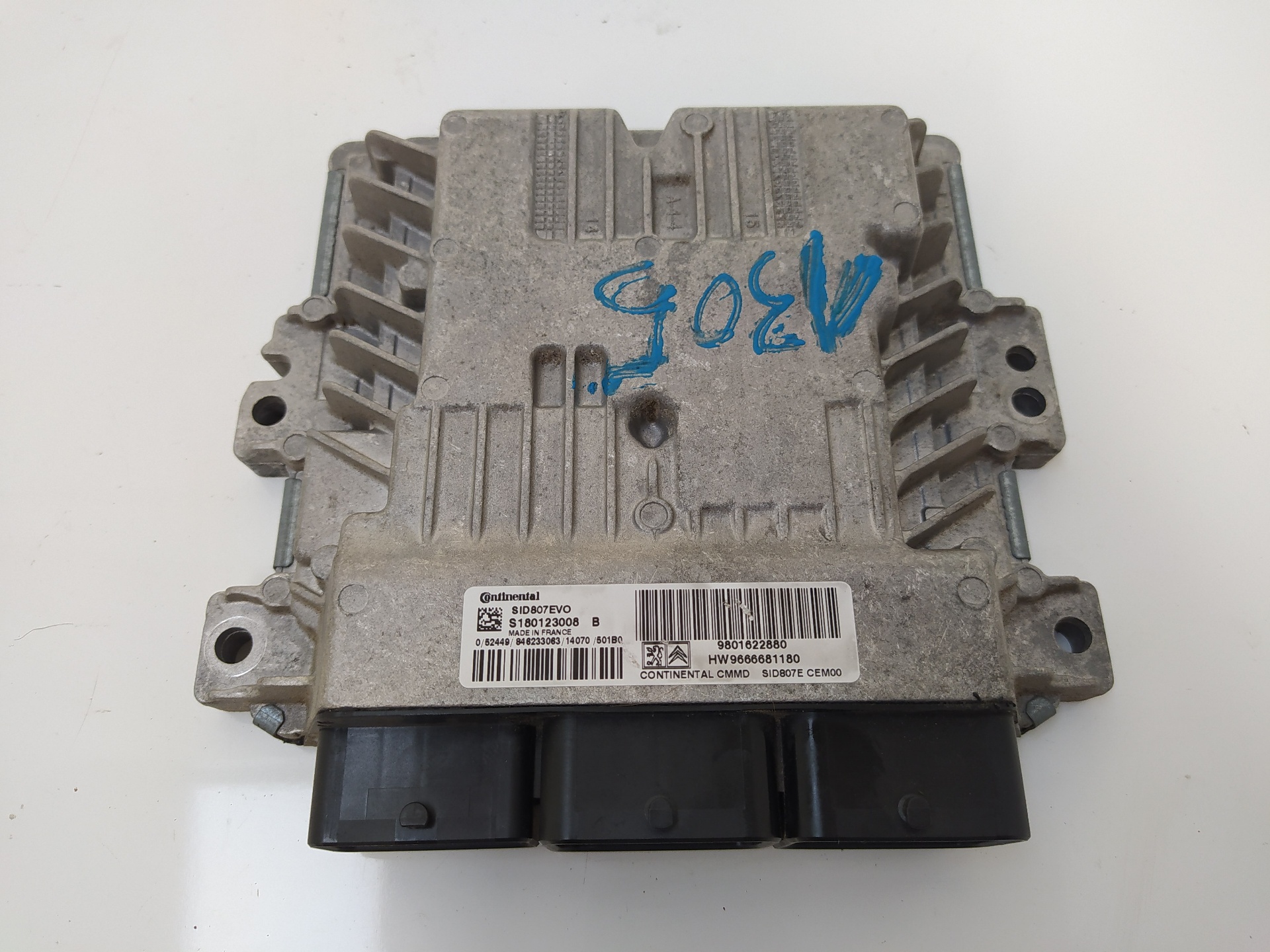 PEUGEOT 308 T9 (2013-2021) Блок керування двигуном ECU 9801622880,CONTINENTAL 21576165