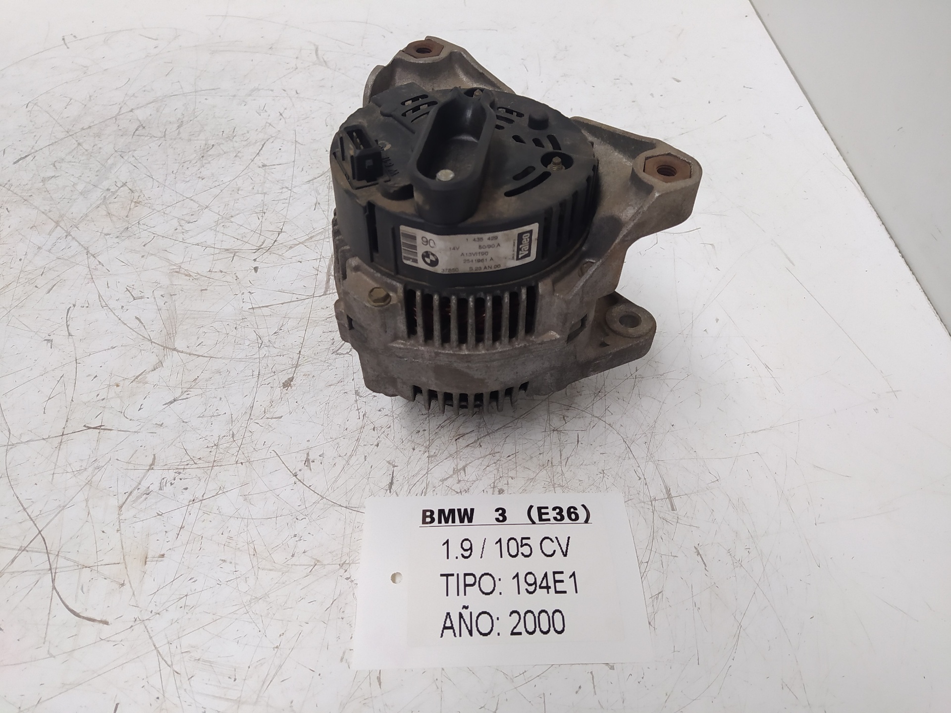 SUZUKI 3 Series E36 (1990-2000) Alternator A13VI190, 2541961A, 1435429 18843421