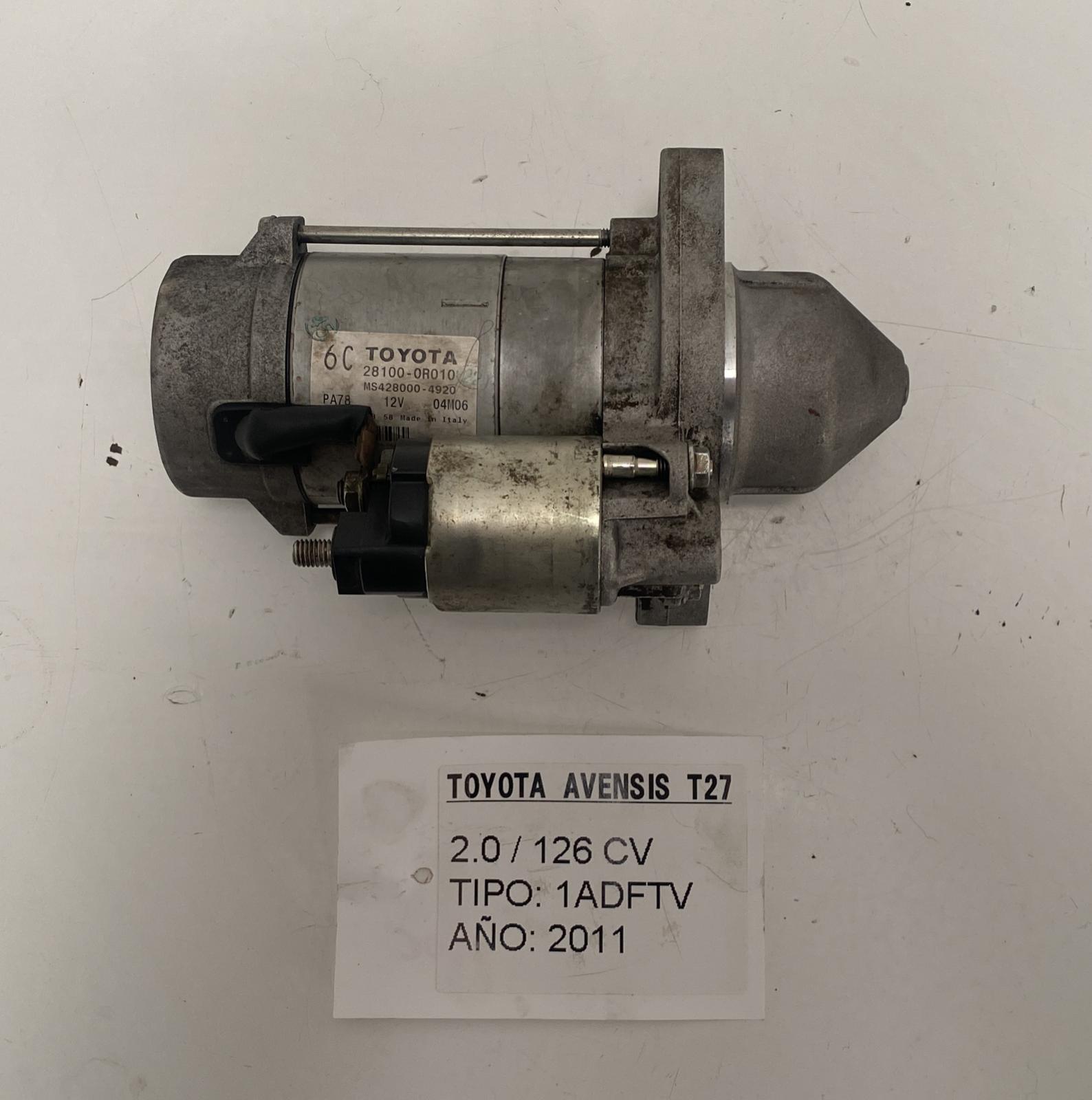 TOYOTA Avensis XE20 (2005-2013) Starter Motor 281000R010,MS4280004920 18996623