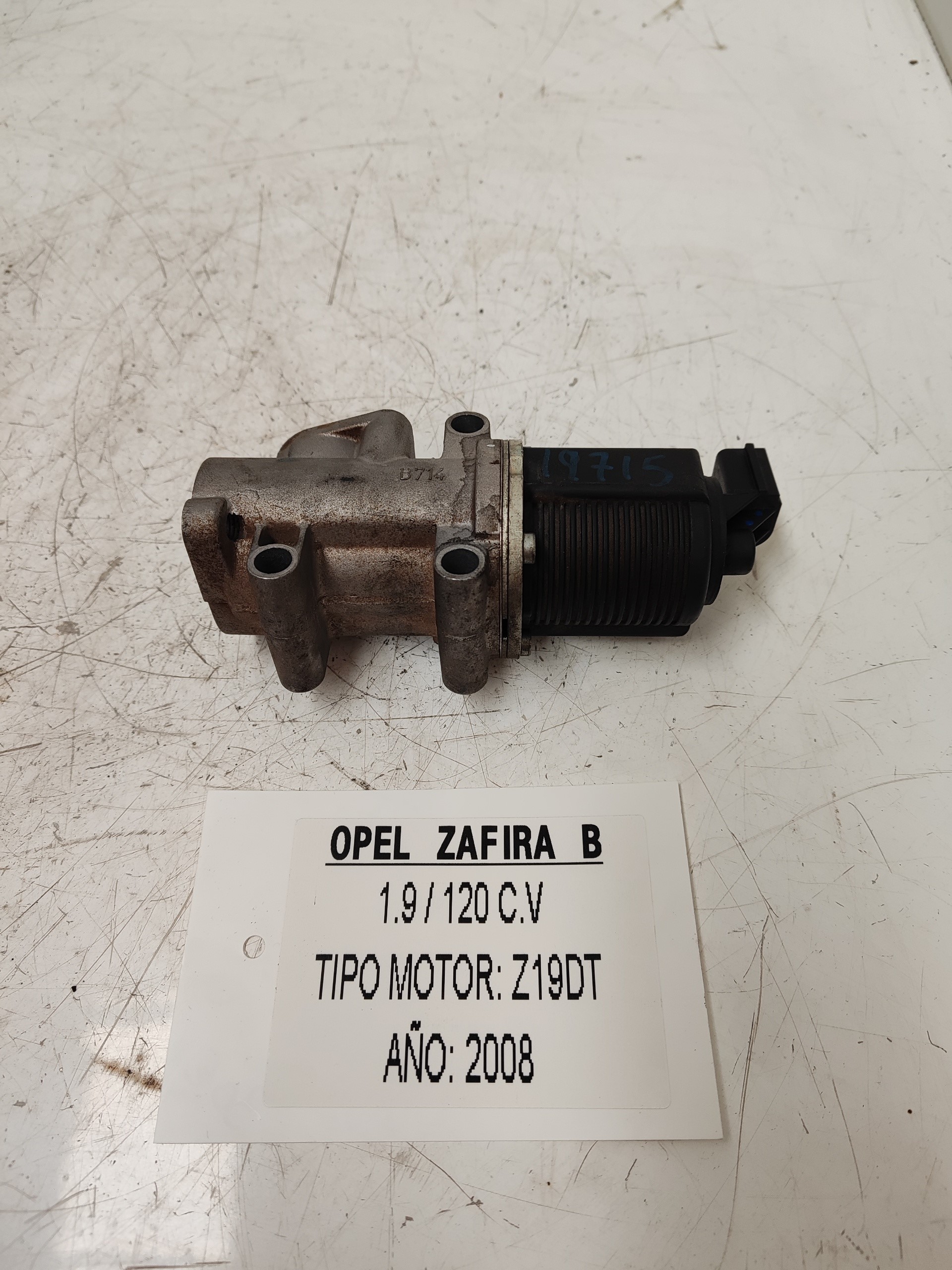 OPEL Zafira B (2005-2010) EGR szelep B714 25356536