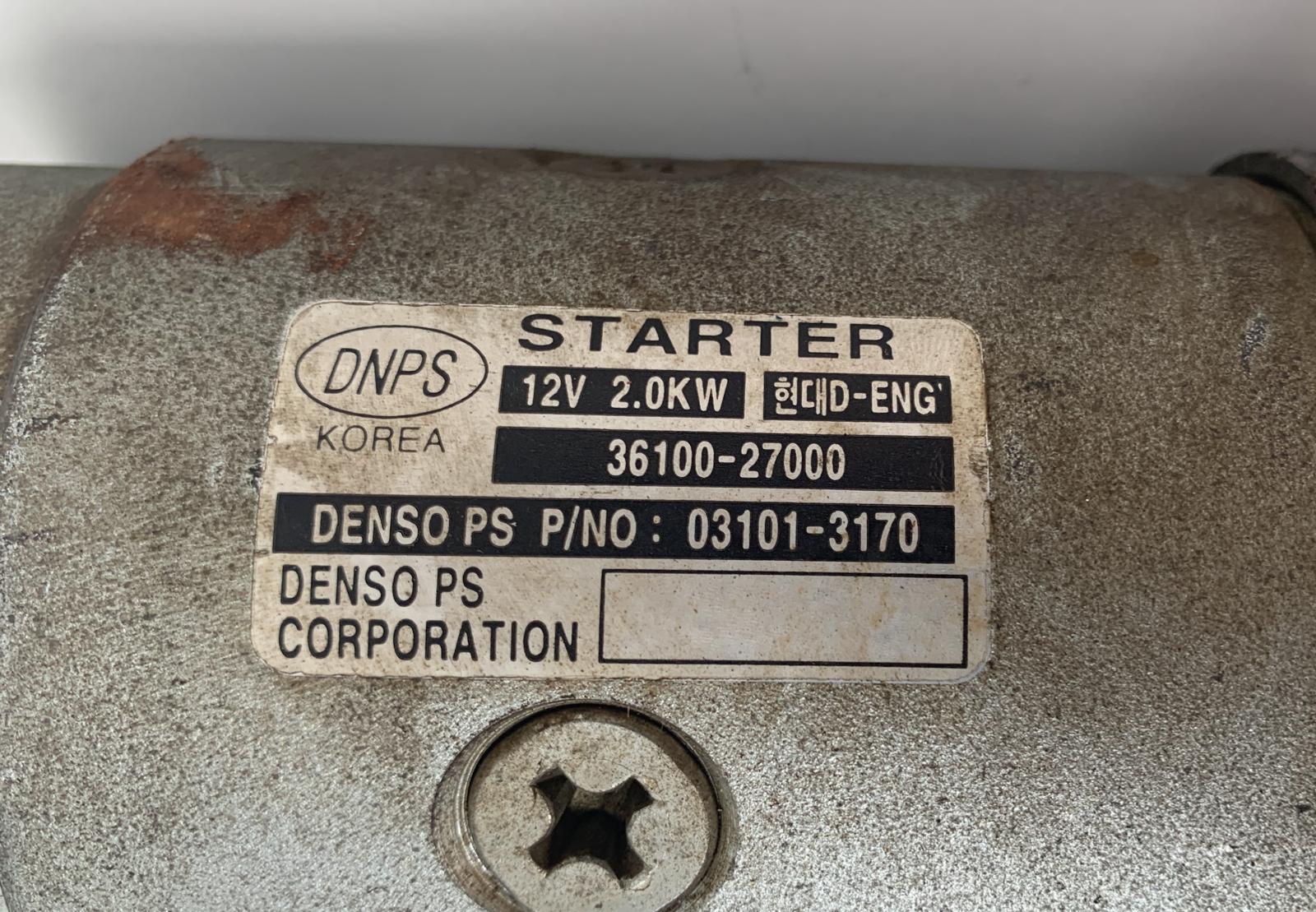 ROVER Cerato 1 generation (2004-2009) Startmotor 3610027000, 031013170, DENSO 18972626