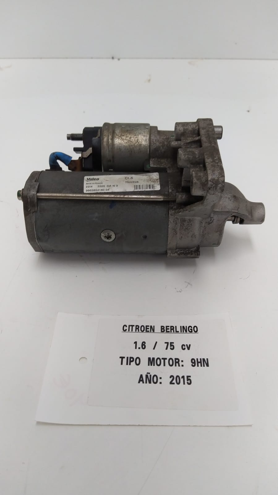 CITROËN Berlingo 2 generation (2008-2023) Starter Motor 966285418004, TS22E26 18975007