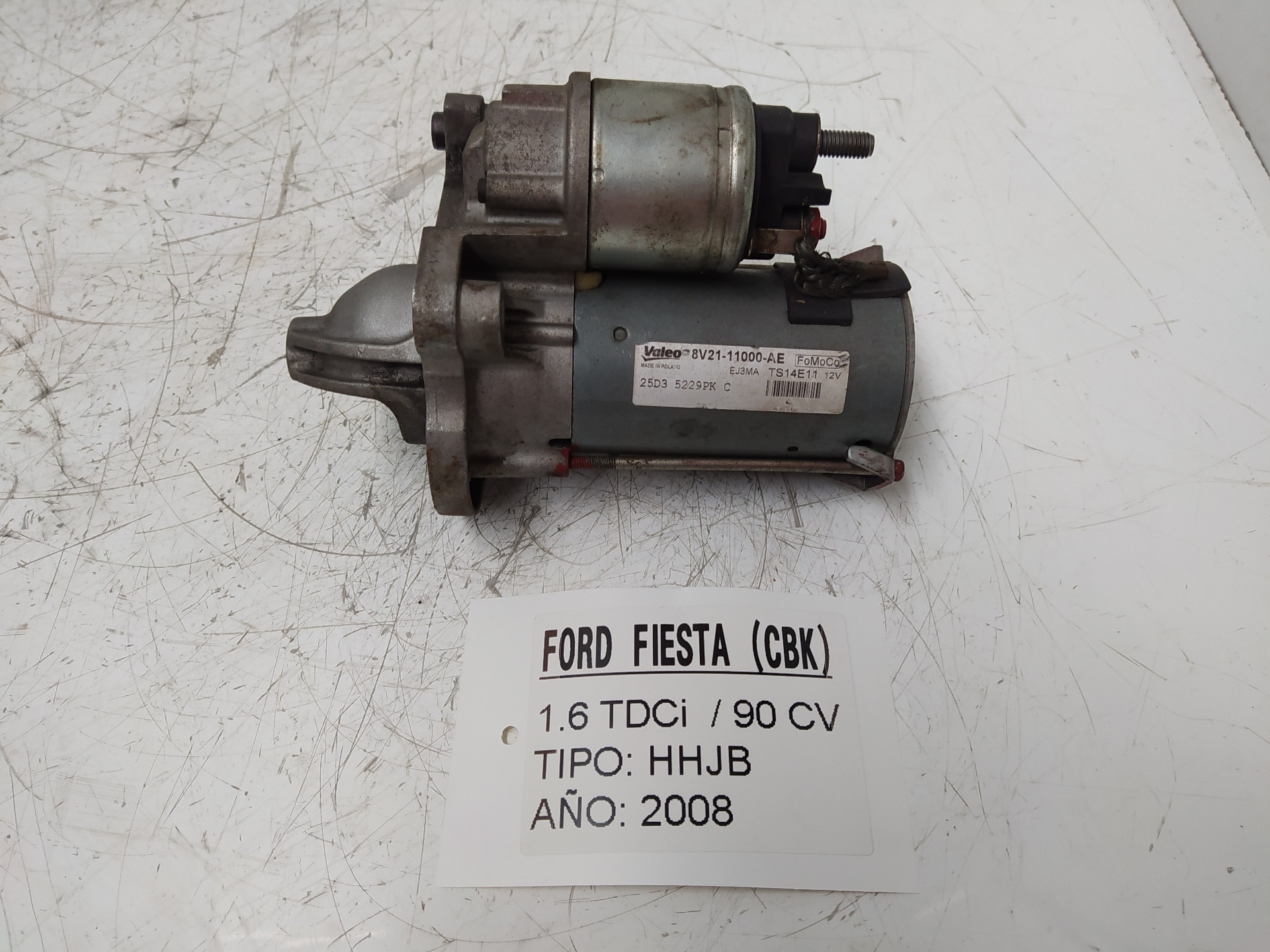 RENAULT Fiesta 5 generation (2001-2010) Стартер 8V2111000AE, 25D35229PK, EJ3MA 22887511