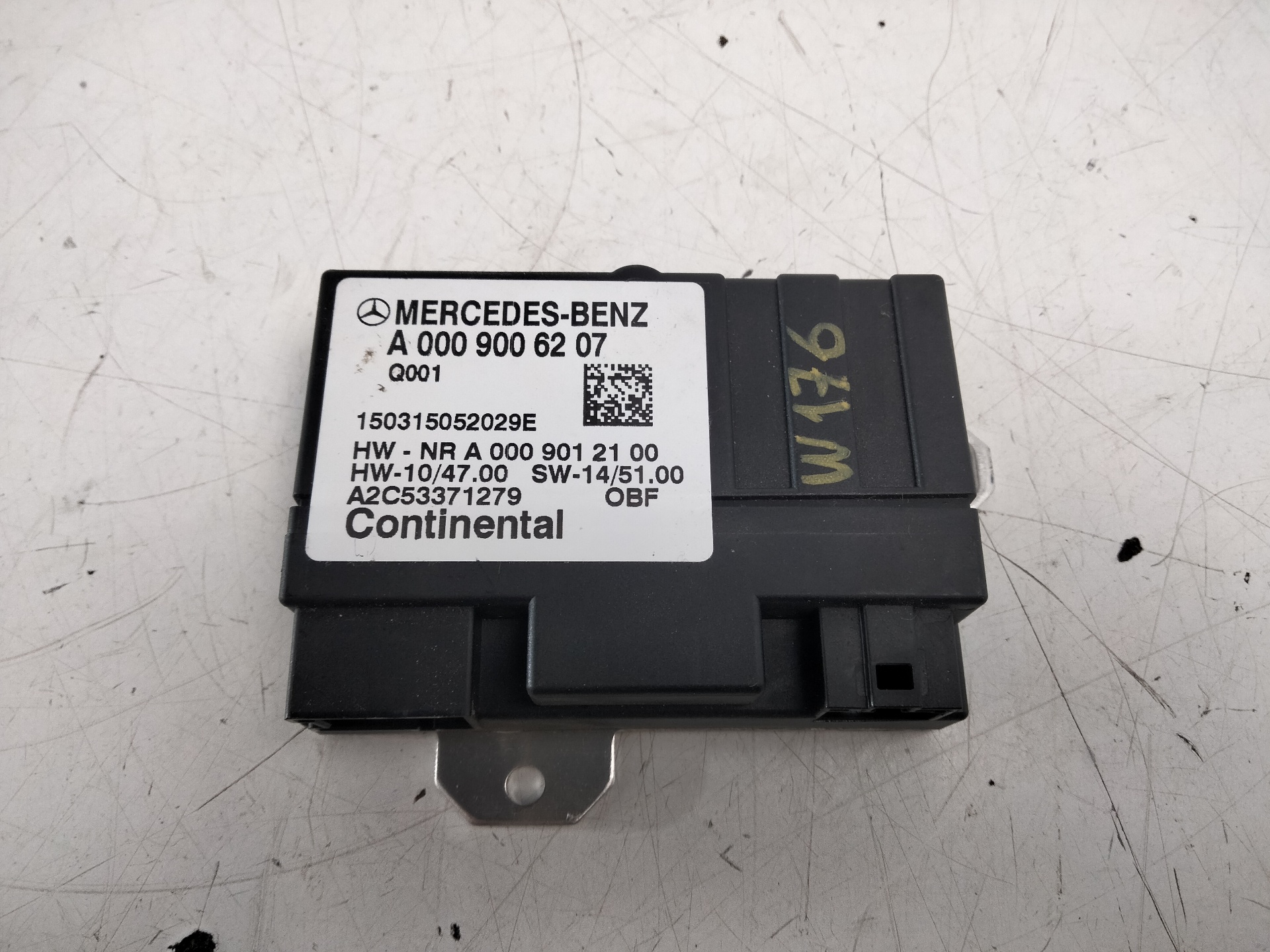 MERCEDES-BENZ A-Class W176 (2012-2018) Other Control Units 0009006207, 0009012100, A2C53371279 18968623