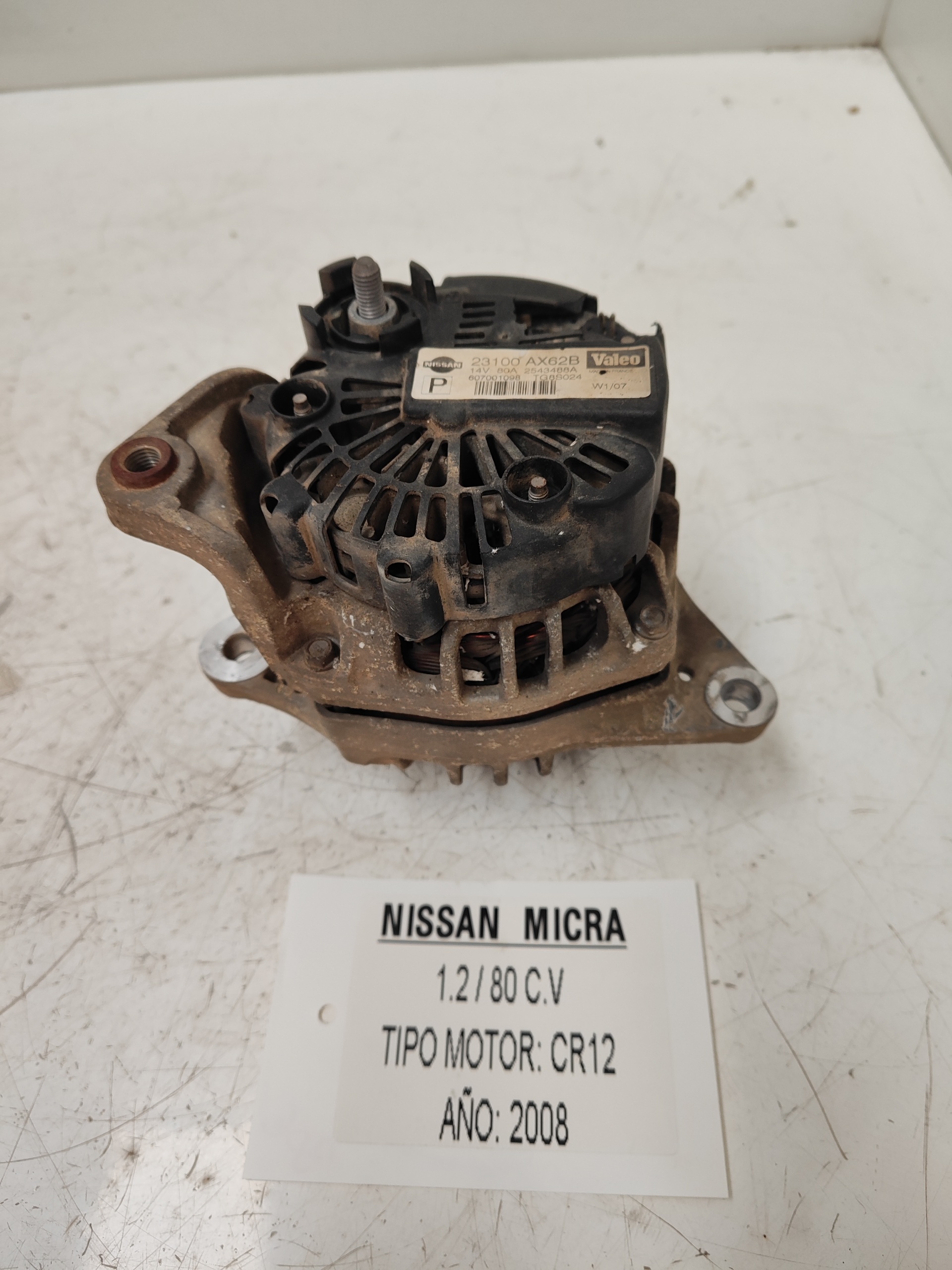 SEAT Cordoba 2 generation (1999-2009) Alternator 2543488A 25356501