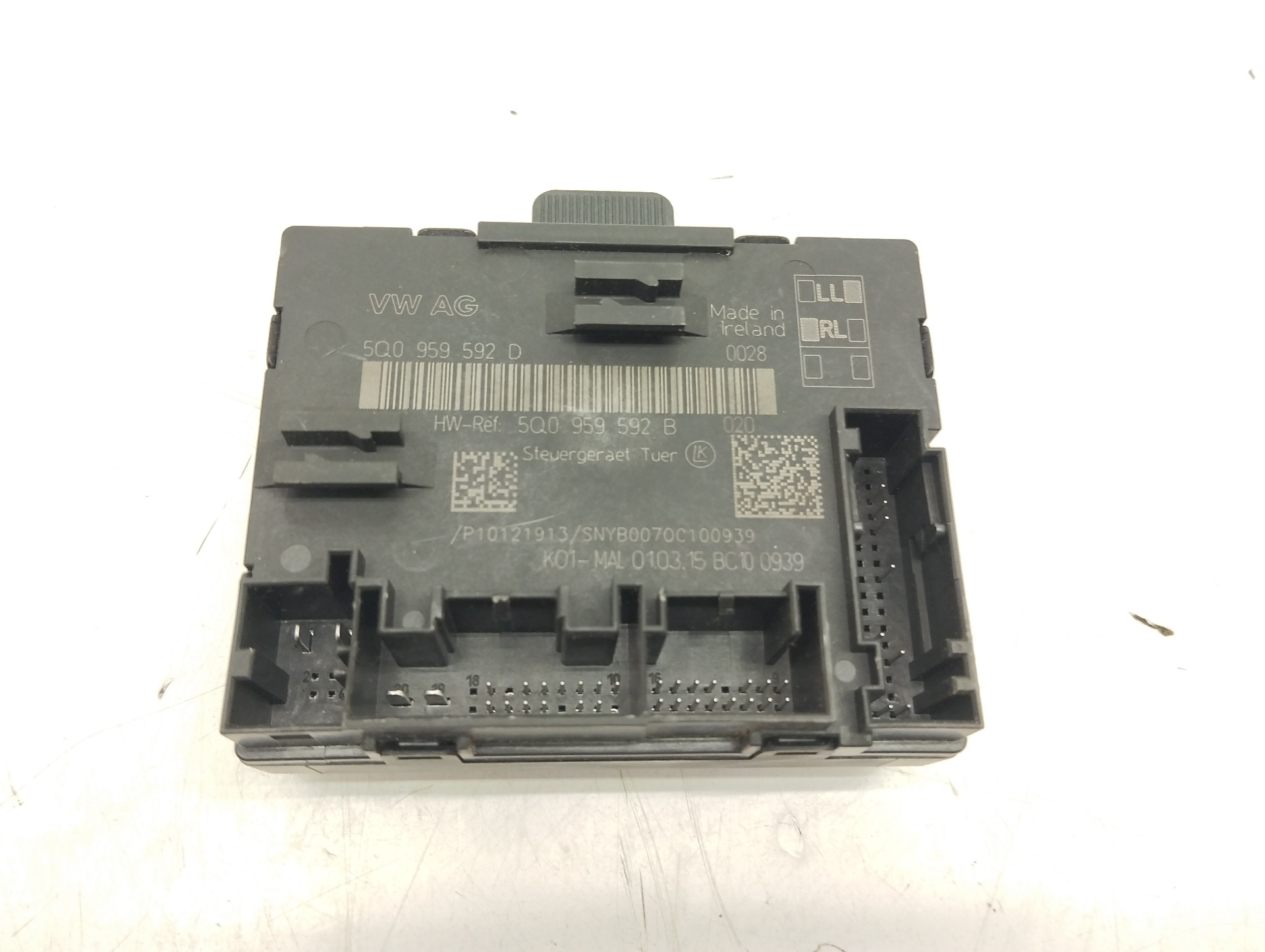 VOLKSWAGEN Variant VII TDI (2014-2024) Other Control Units 5Q0959592D 21958625