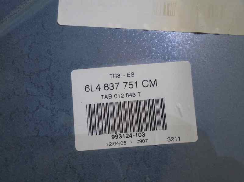 SEAT Cordoba 2 generation (1999-2009) Regulator de geam ușă stânga față 6L4837751CM 23343788