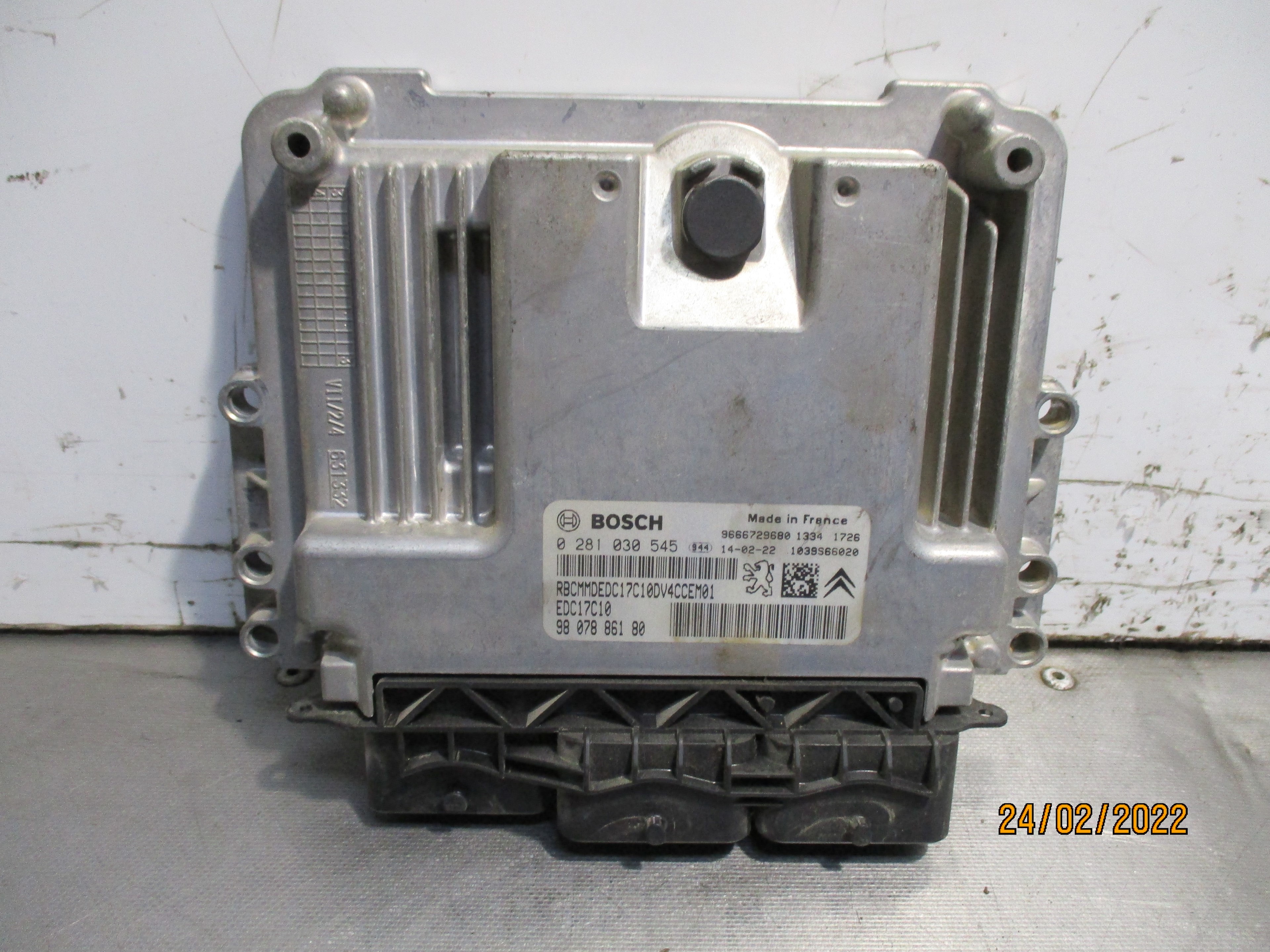 CITROËN C3 1 generation (2002-2010) Блок управления двигателем 9807886180 25061665