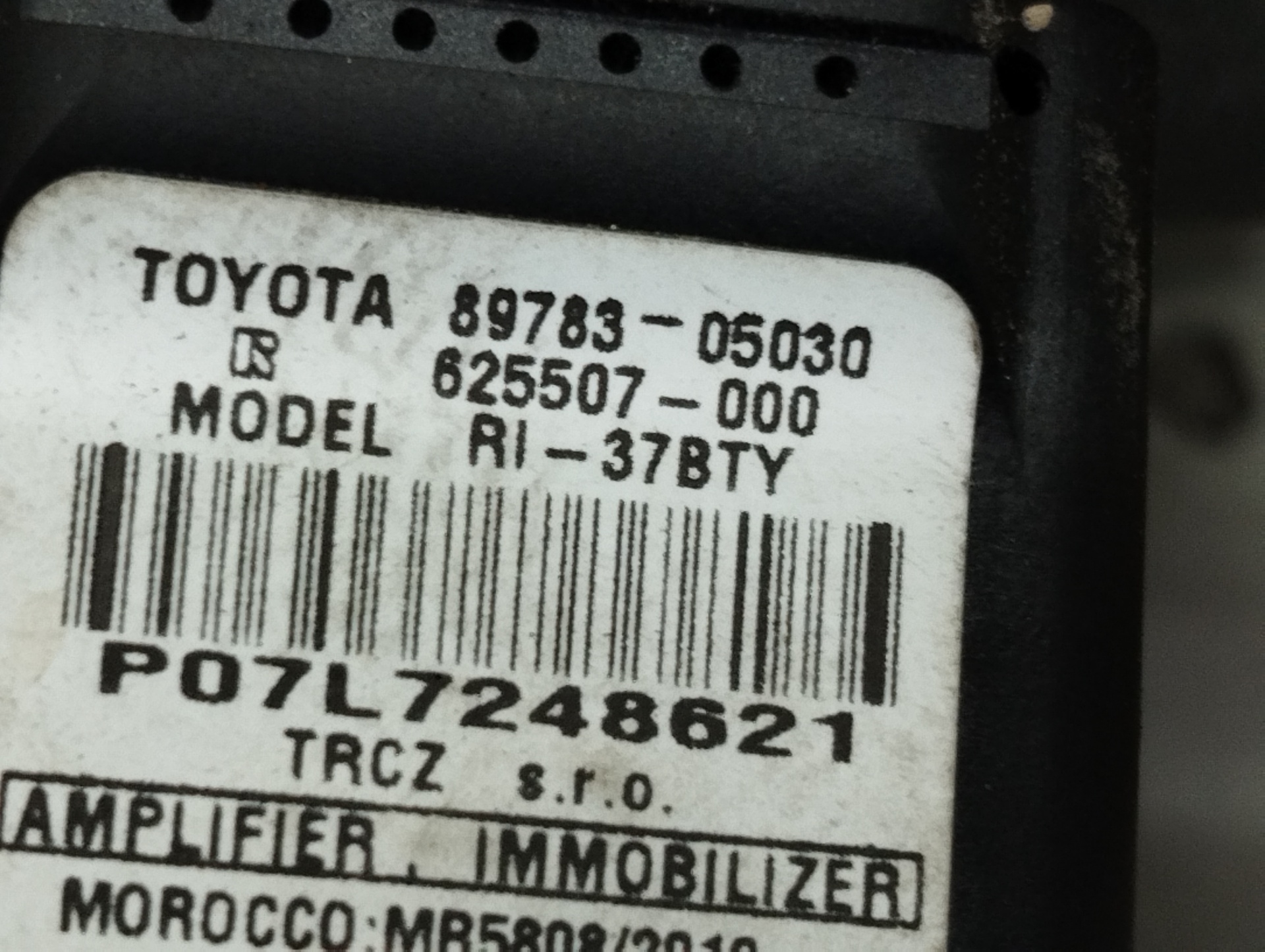 TOYOTA Avensis 3 generation (2009-2020) Замок запалювання 8978305030 25200334