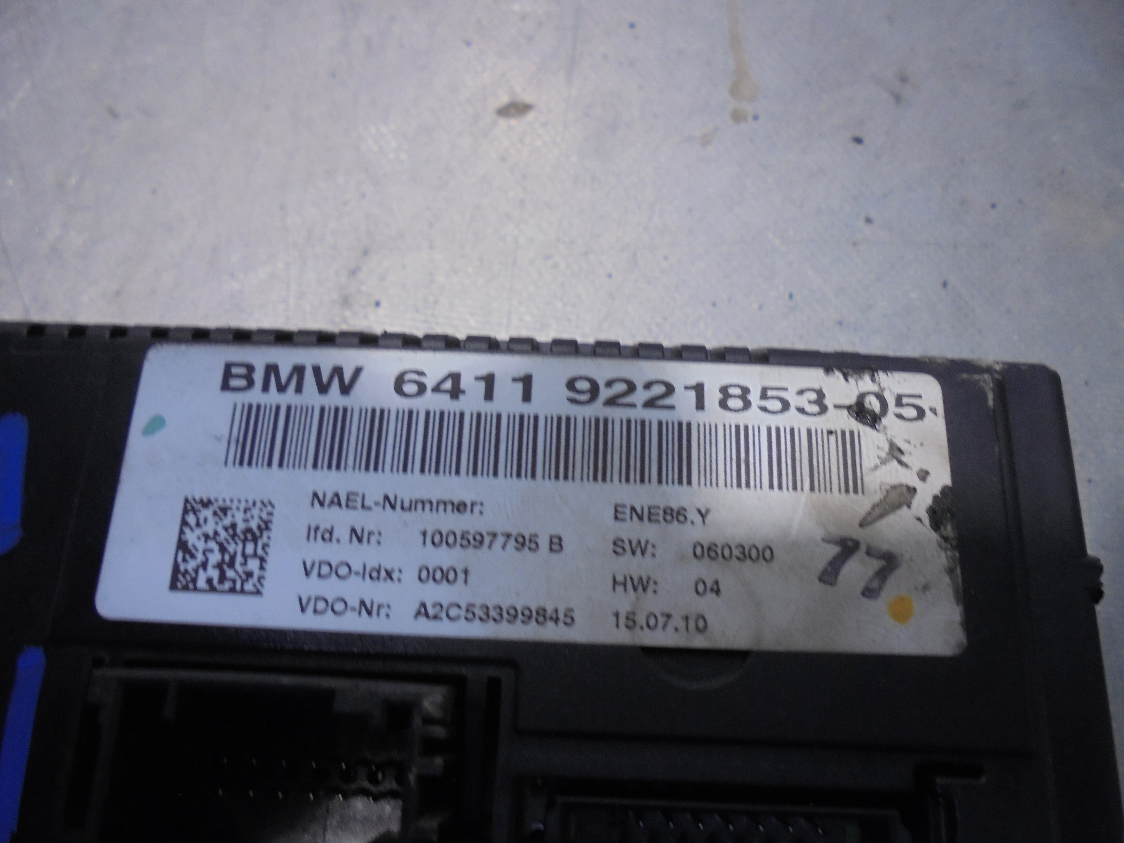 BMW 3 Series E90/E91/E92/E93 (2004-2013) Блок клімат-контролю 64119221853 25061662