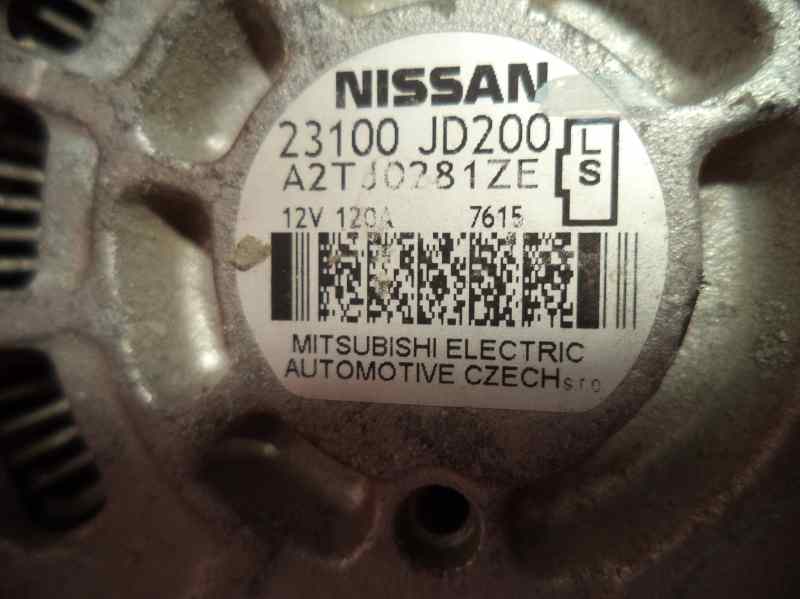 NISSAN Qashqai 1 generation (2007-2014) Alternator 23100JD200 25891277