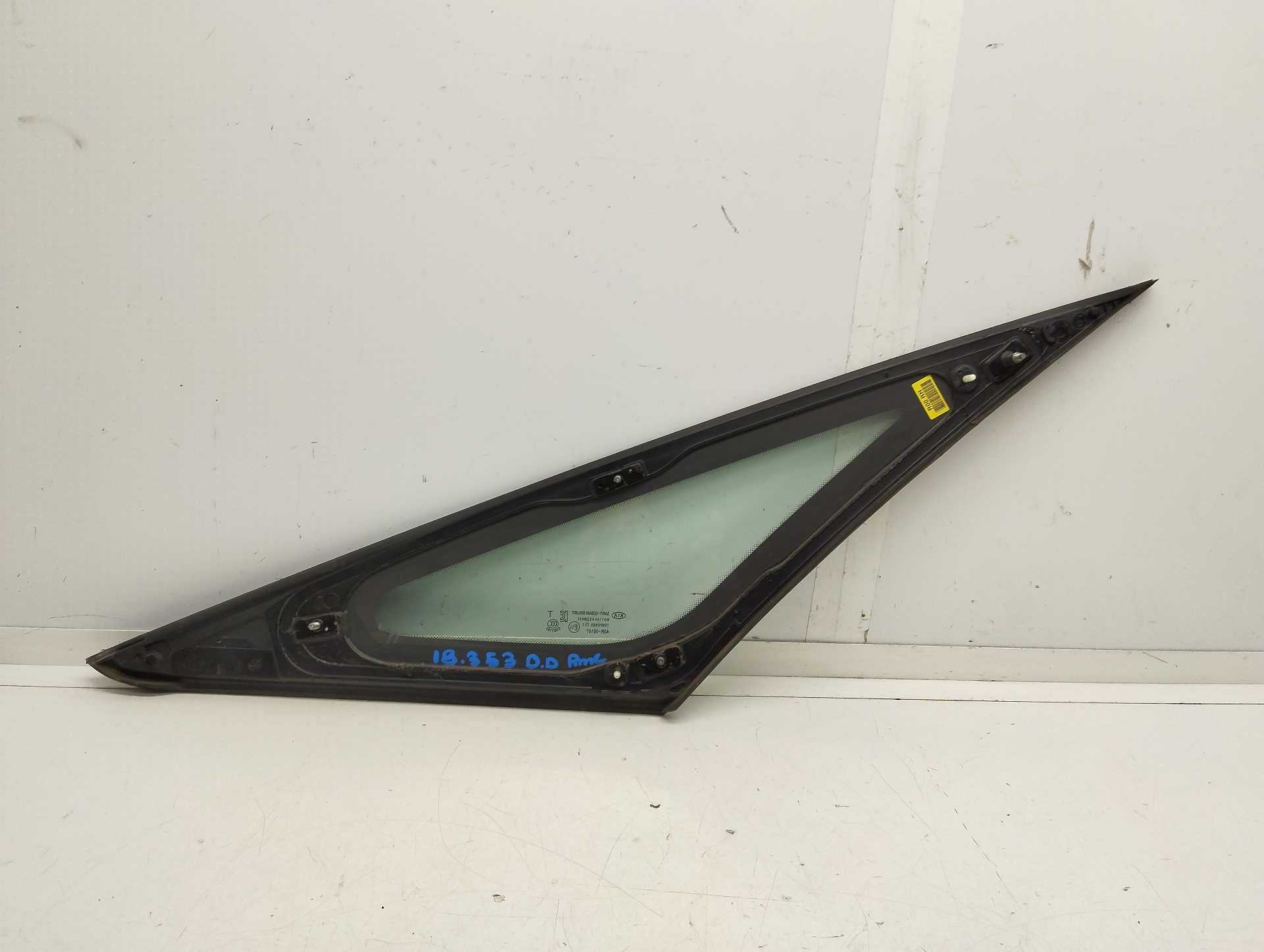 KIA Carens 3 generation (RP) (2013-2019) Priekšējo labo durvju stikls 43R00107 25367874
