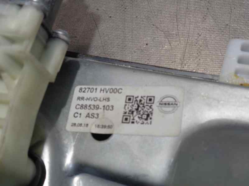 NISSAN Qashqai 2 generation (2013-2023) Aizmugurējo kreiso durvju logu pacēlājs 82701HV00C 25036299