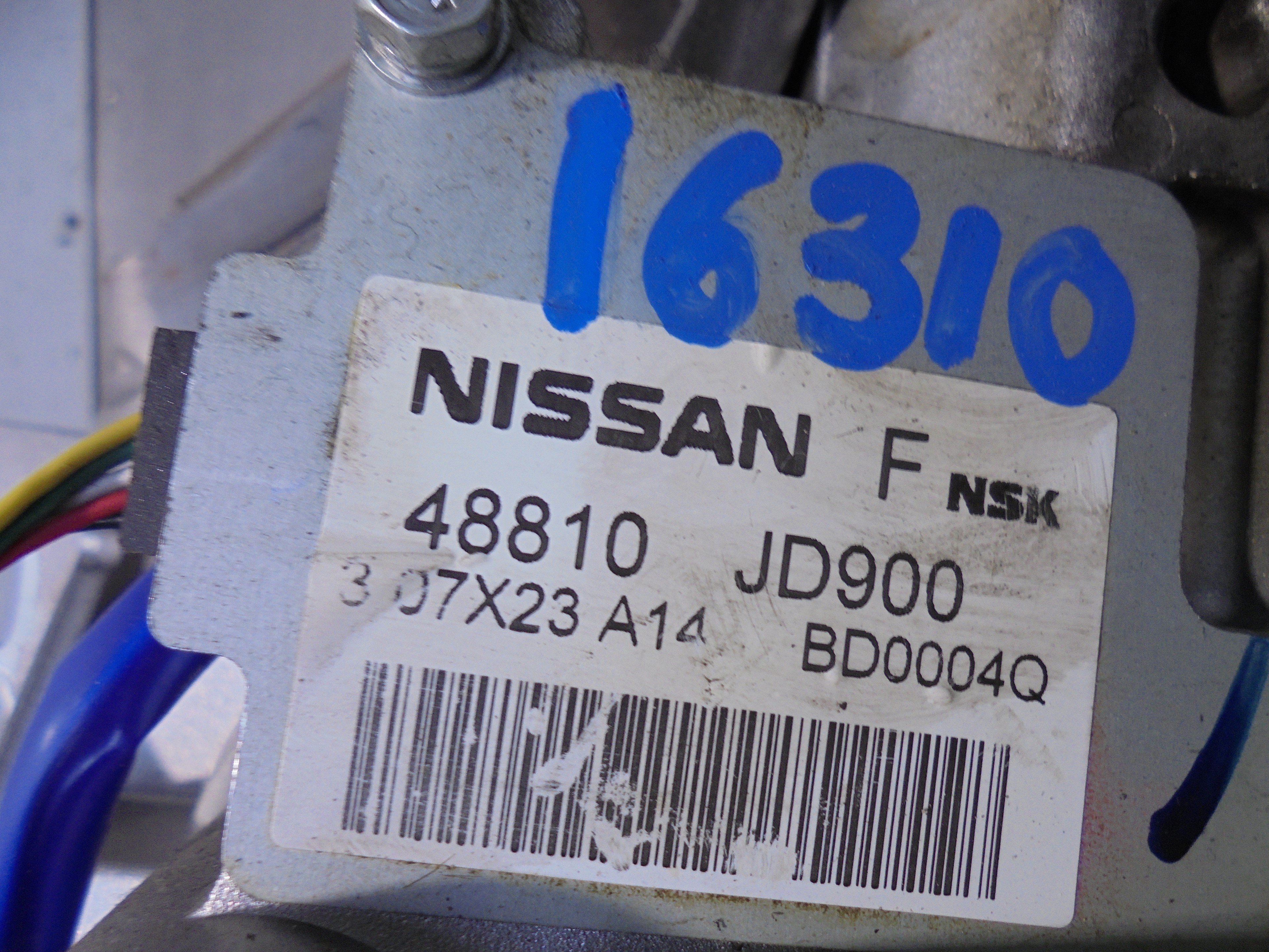 NISSAN Qashqai 1 generation (2007-2014) Μηχανισμός στήλης τιμονιού 48810JD900 25072478