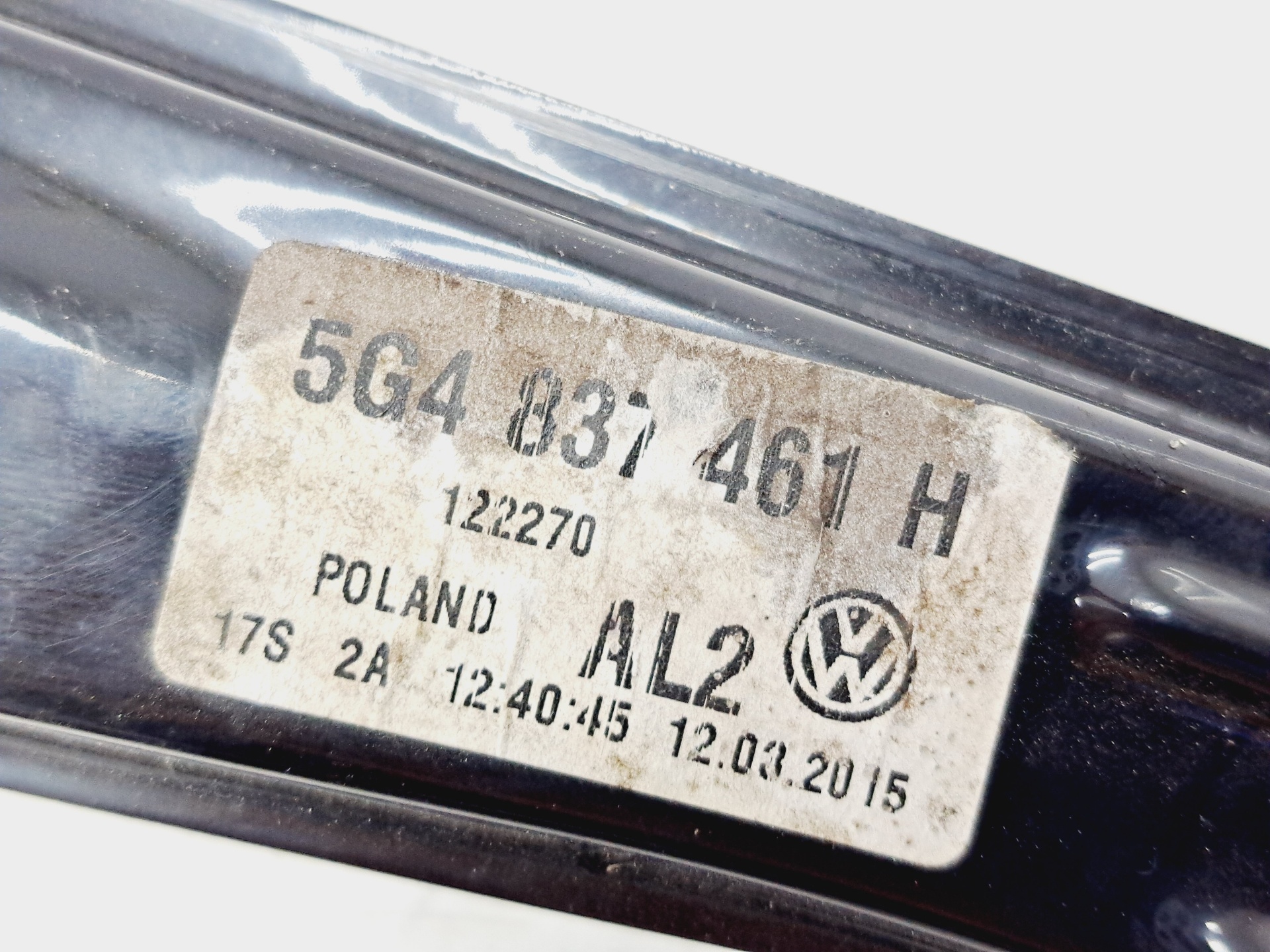 VOLKSWAGEN Golf 7 generation (2012-2024) Стеклоподъемник передней левой двери 5G4837461H 25895008