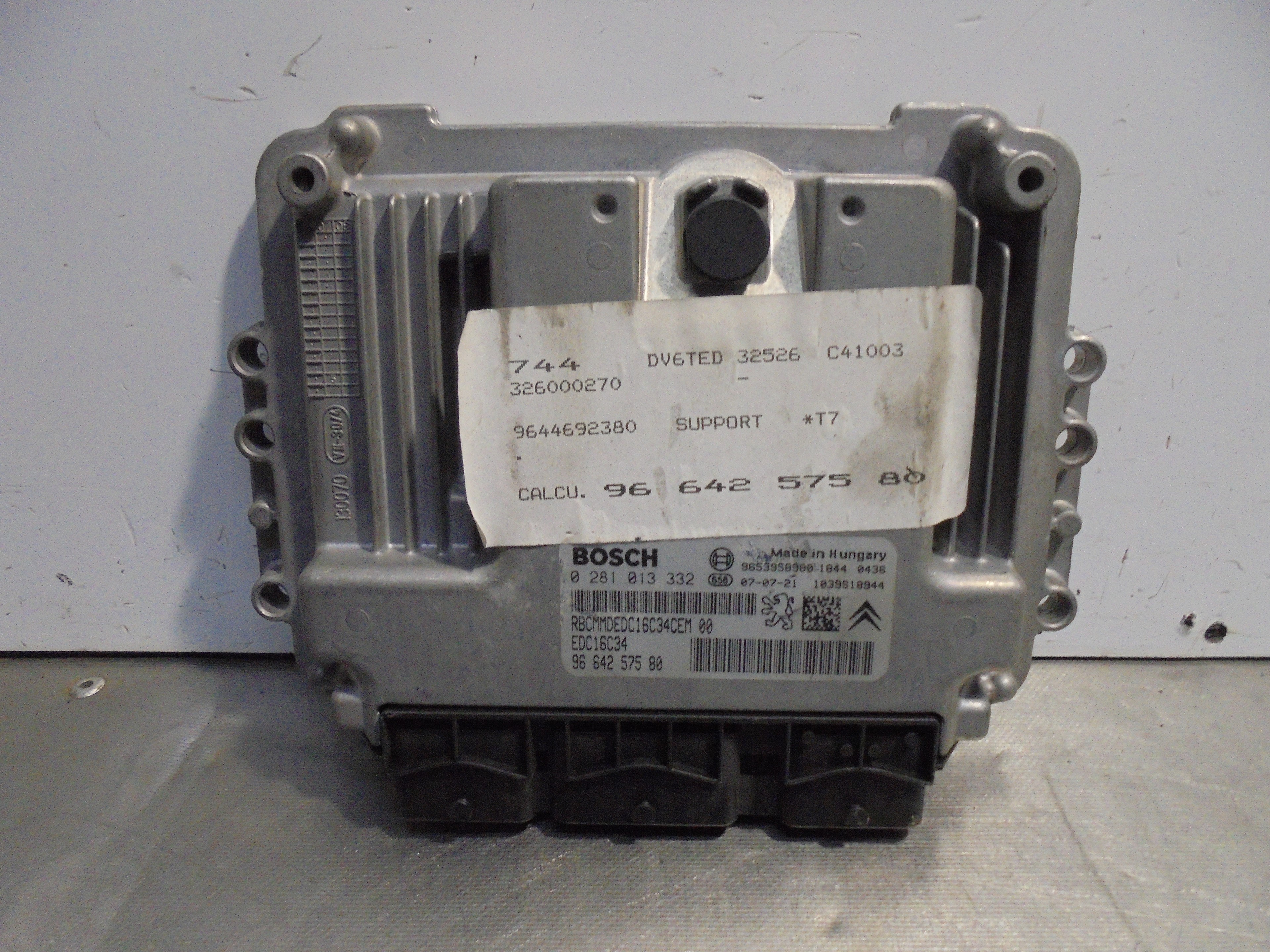 PEUGEOT 308 T7 (2007-2015) Блок керування двигуном ECU 9664257580 23321738