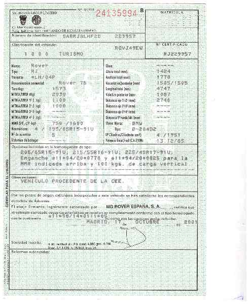 ROVER 75 1 generation (1999-2005) Κεφαλή κυλίνδρου κινητήρα 204D2 23344024