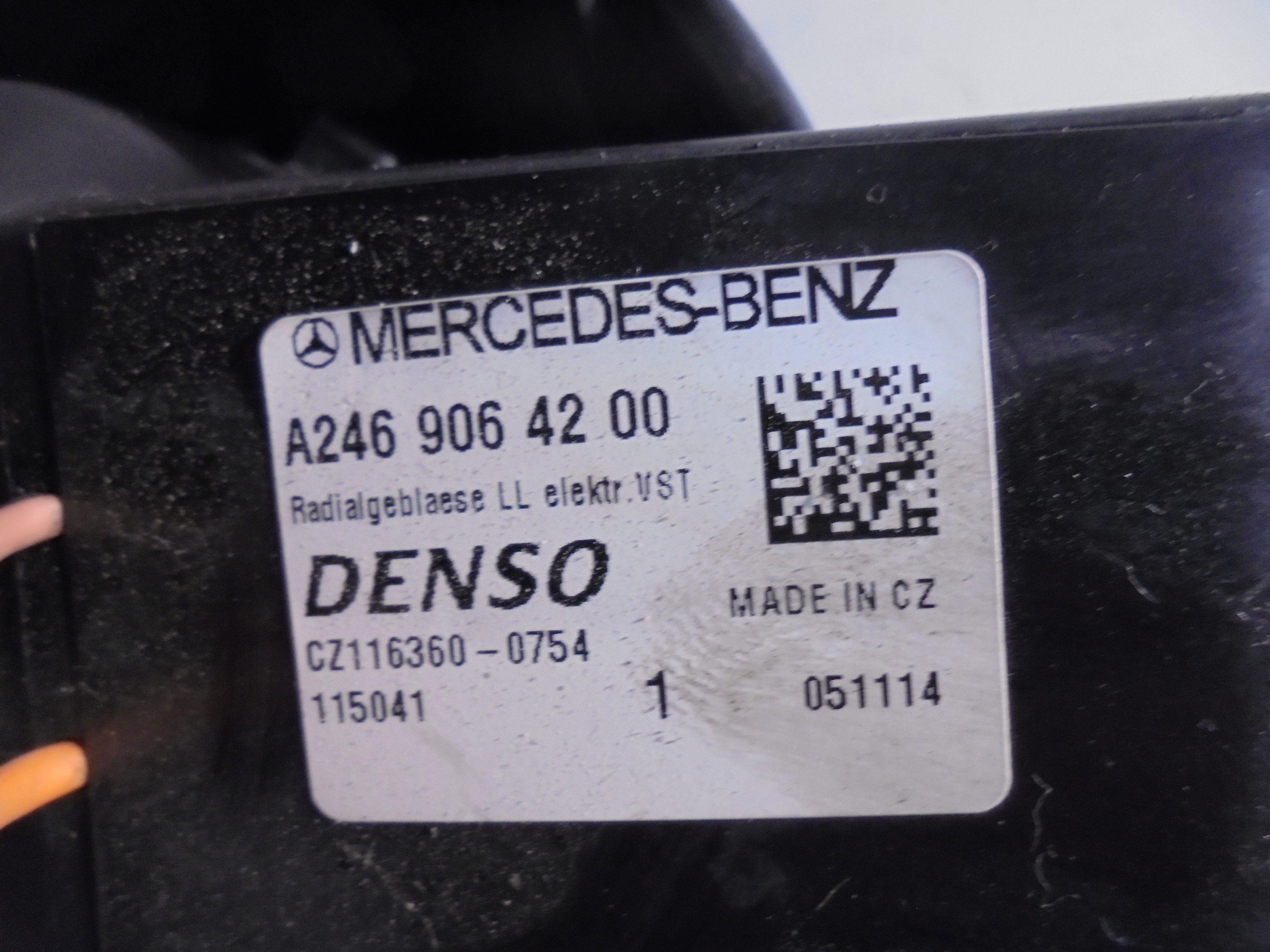 MERCEDES-BENZ CLA-Class C117 (2013-2016) Нагревательный вентиляторный моторчик салона A2469064200 25074181