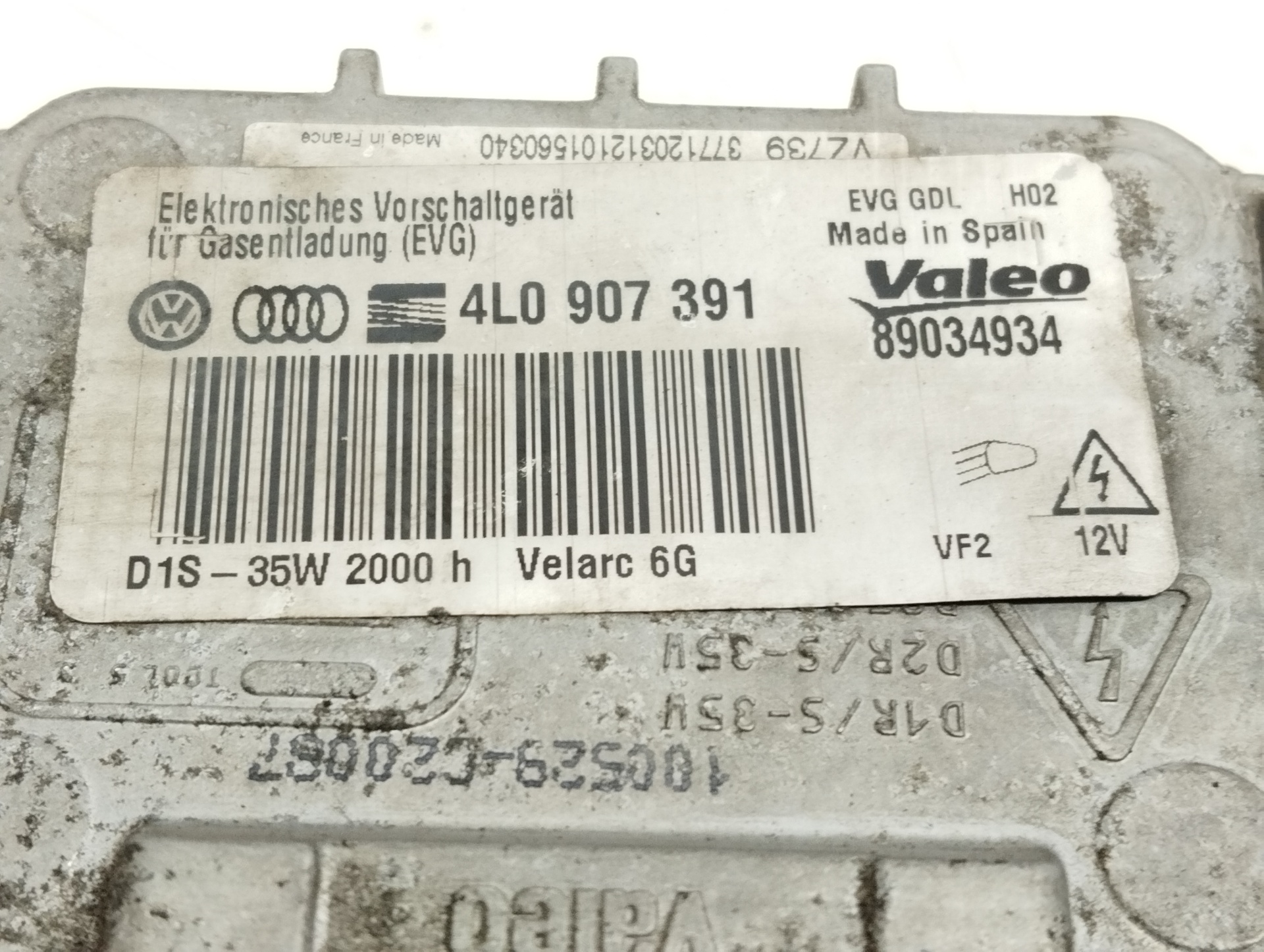 AUDI Q7 4L (2005-2015) Xenonljuskontrollenhet 4L0907391 25215243