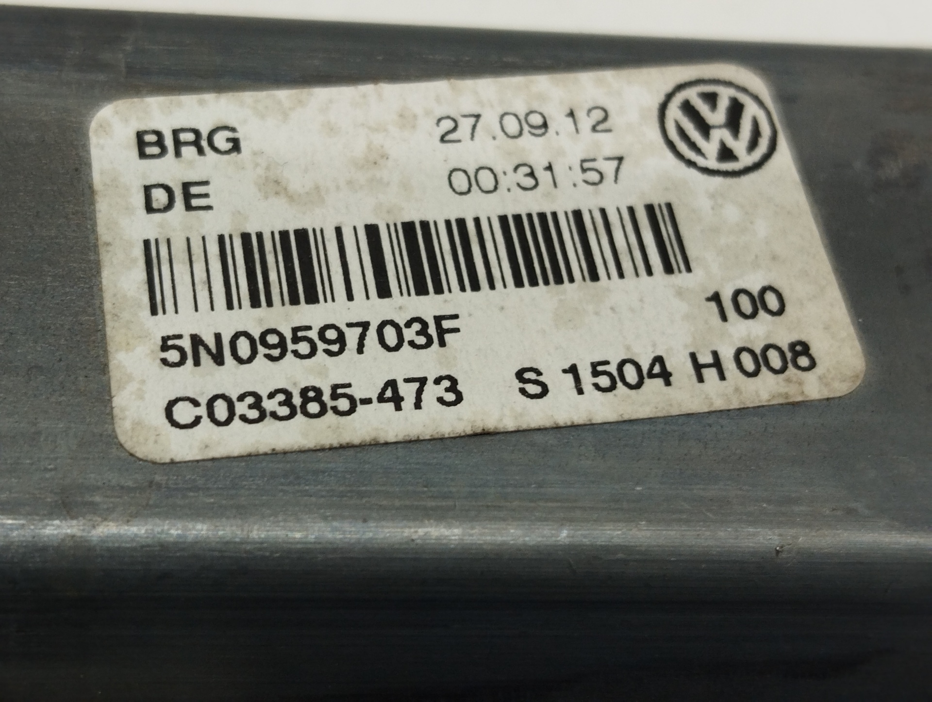 VOLKSWAGEN Tiguan 1 generation (2007-2017) Rear Left Door Window Control Motor 5N0959703F 25209298