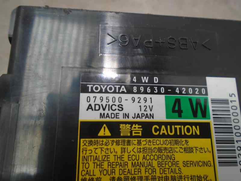 TOYOTA RAV4 2 generation (XA20) (2000-2006) Other Control Units 8963042020 25033034