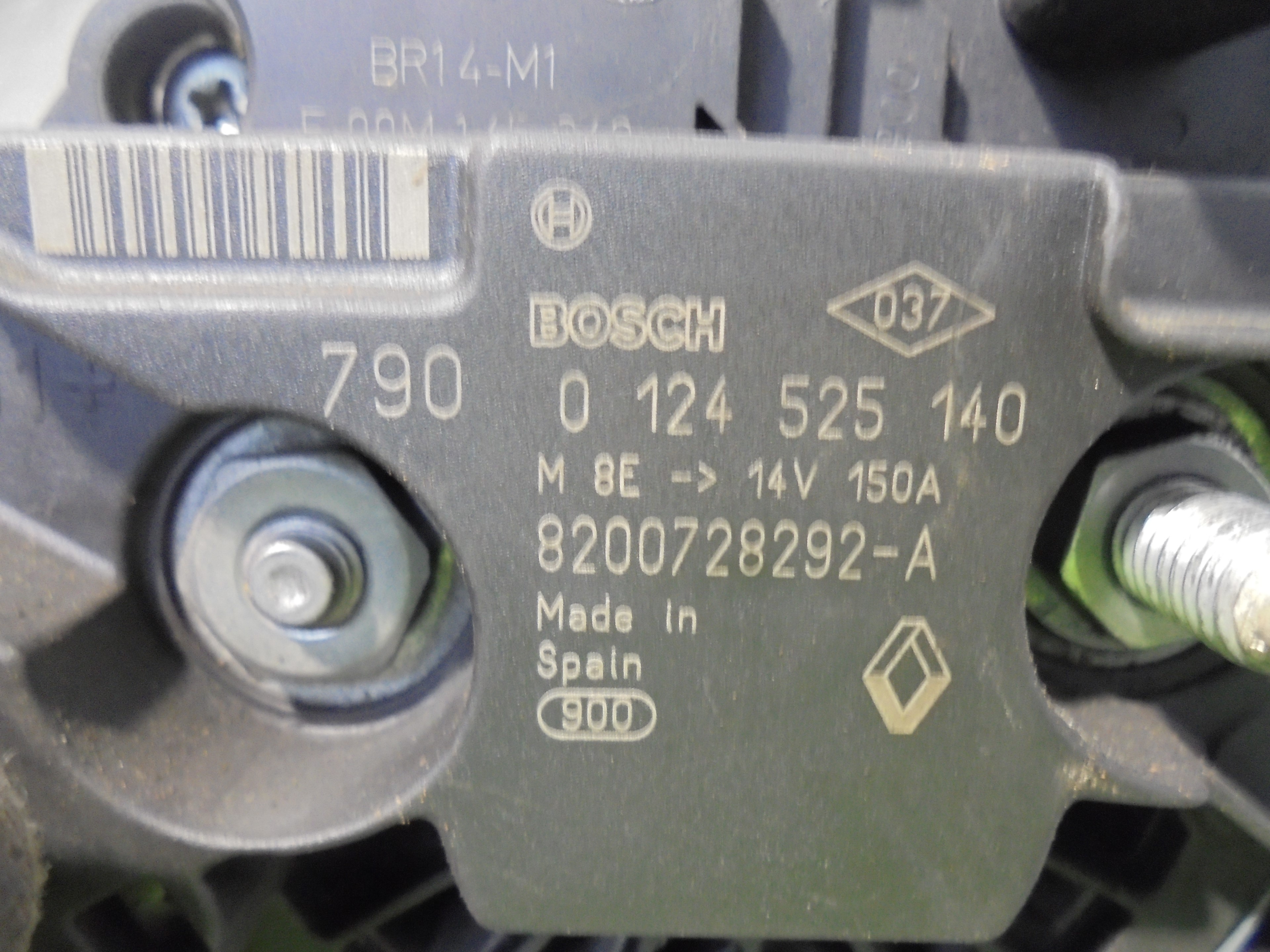 NISSAN Qashqai 1 generation (2007-2014) Генератор 8200728292A 25072556