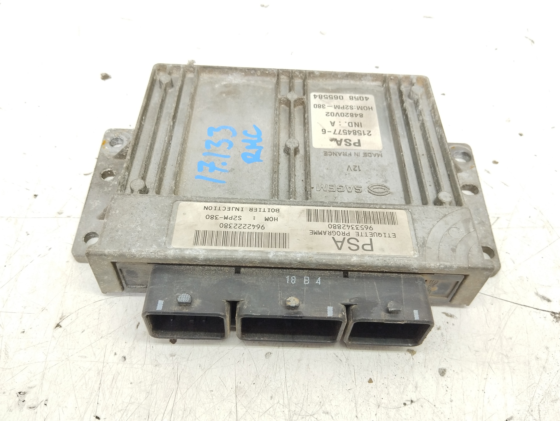 CITROËN C3 1 generation (2002-2010) Motorkontrolenhed ECU 9642222380 25913720