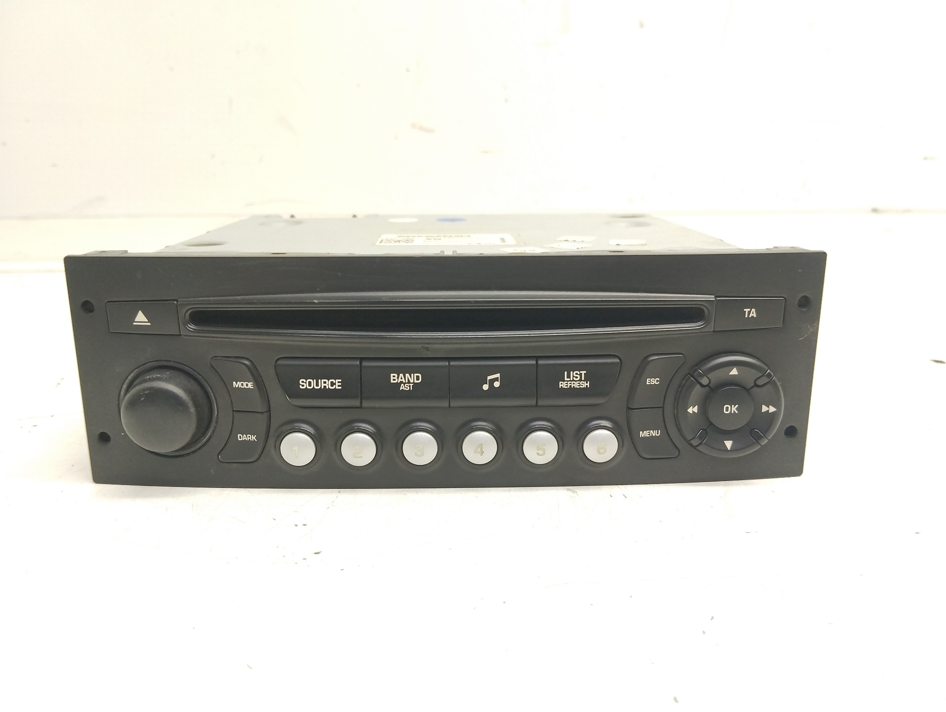 CITROËN C3 1 generation (2002-2010) Music Player Without GPS 98016070XT01 25393347