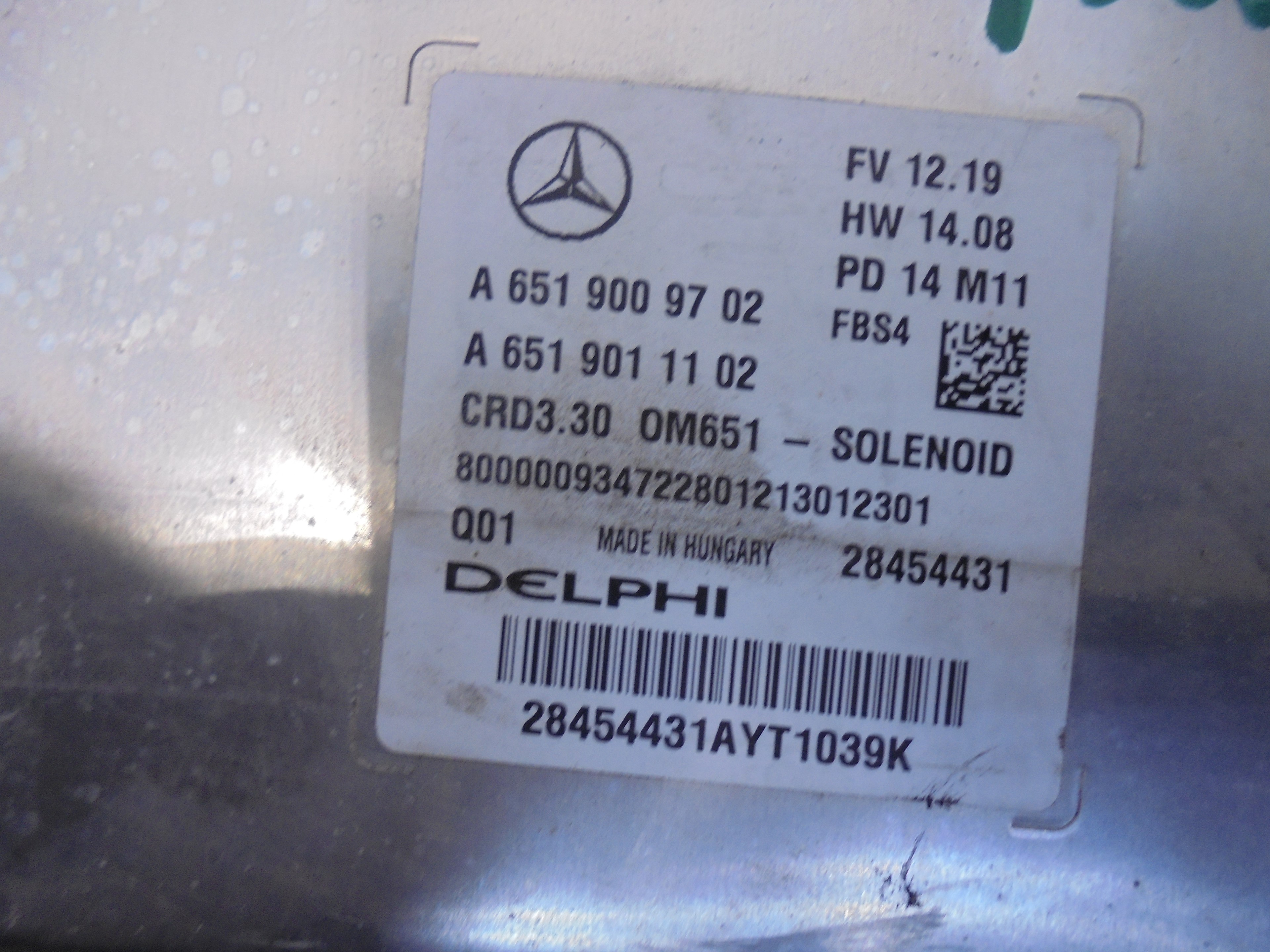 MERCEDES-BENZ CLA-Class C117 (2013-2016) Motorstyrenhet ECU A6519009702 25074168