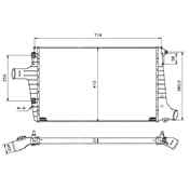 FIAT GTV 916 (1995-2006) Radiator intercooler 4B0145805A 25311400