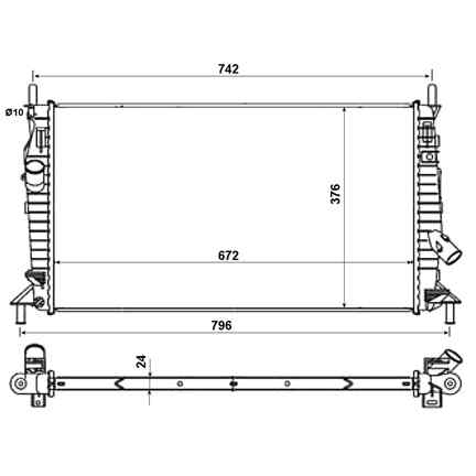 MAZDA 3 BK (2003-2009) Air Con radiator 1230987 18475039