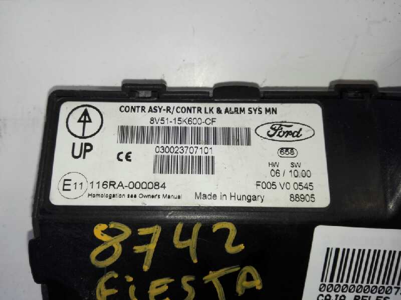 FORD Fiesta 5 generation (2001-2010) Other Control Units 8V5115K600CF 18590560