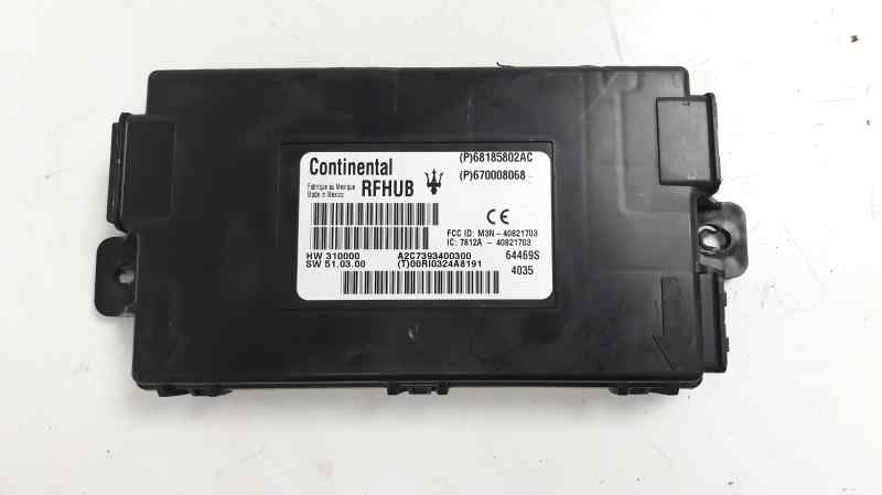 MASERATI Ghibli 3 generation (2013-2024) Other Control Units 68185802AC 18608424