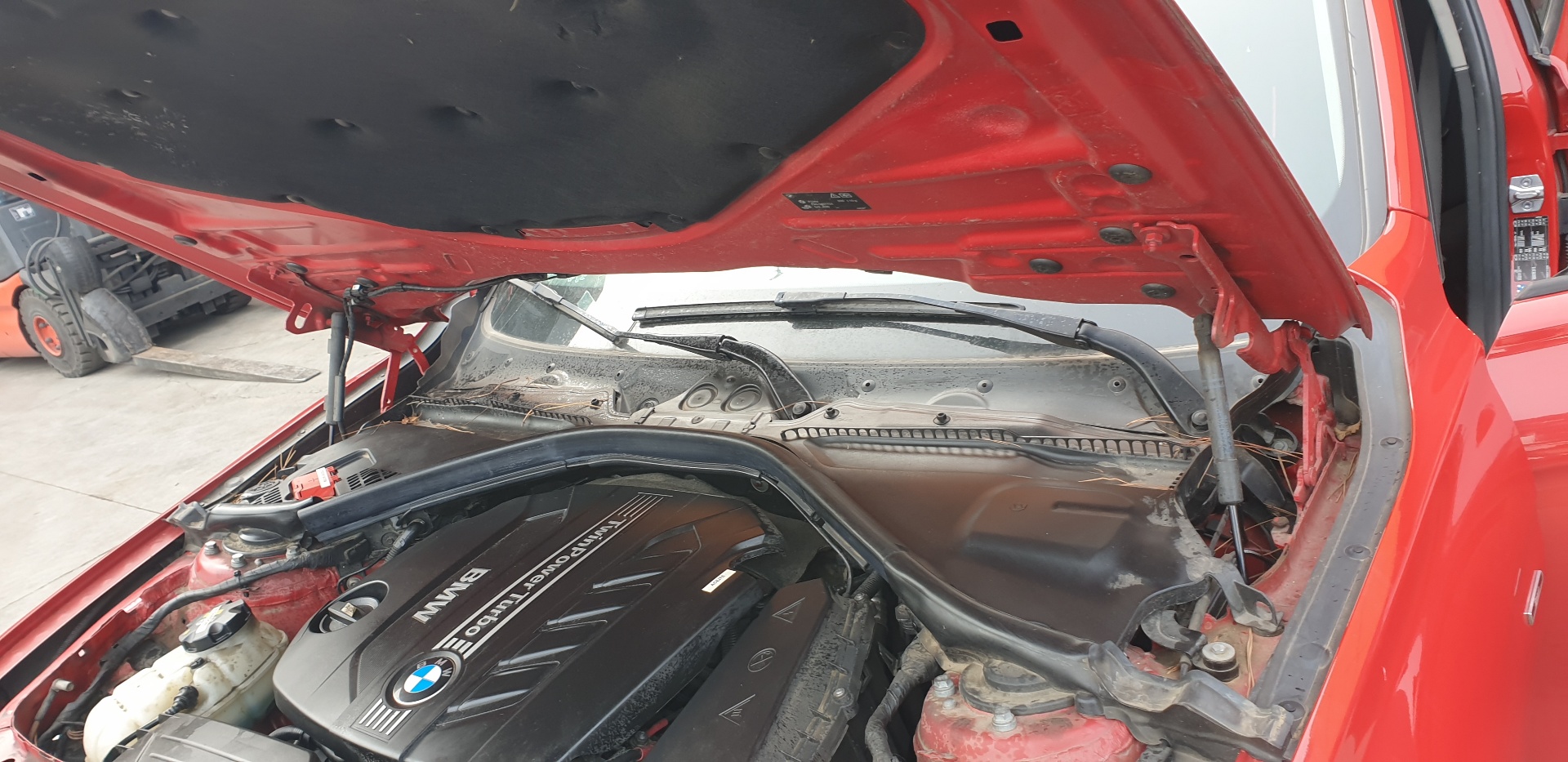BMW 3 Series F30/F31 (2011-2020) Priekinis dešinys variklio dangčio (kapoto) amortizatorius 51237239233 23978177