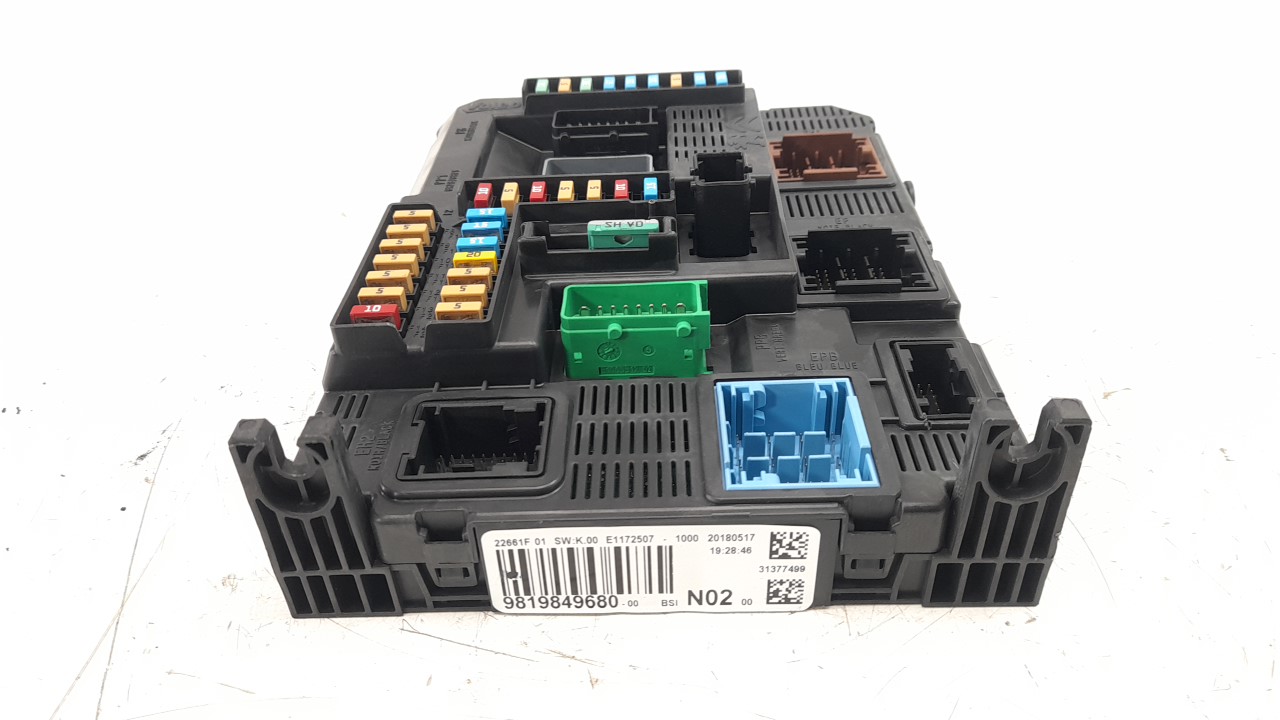 CITROËN C-Elysee 2 generation (2012-2017) Fuse Box 9819849680 18350199