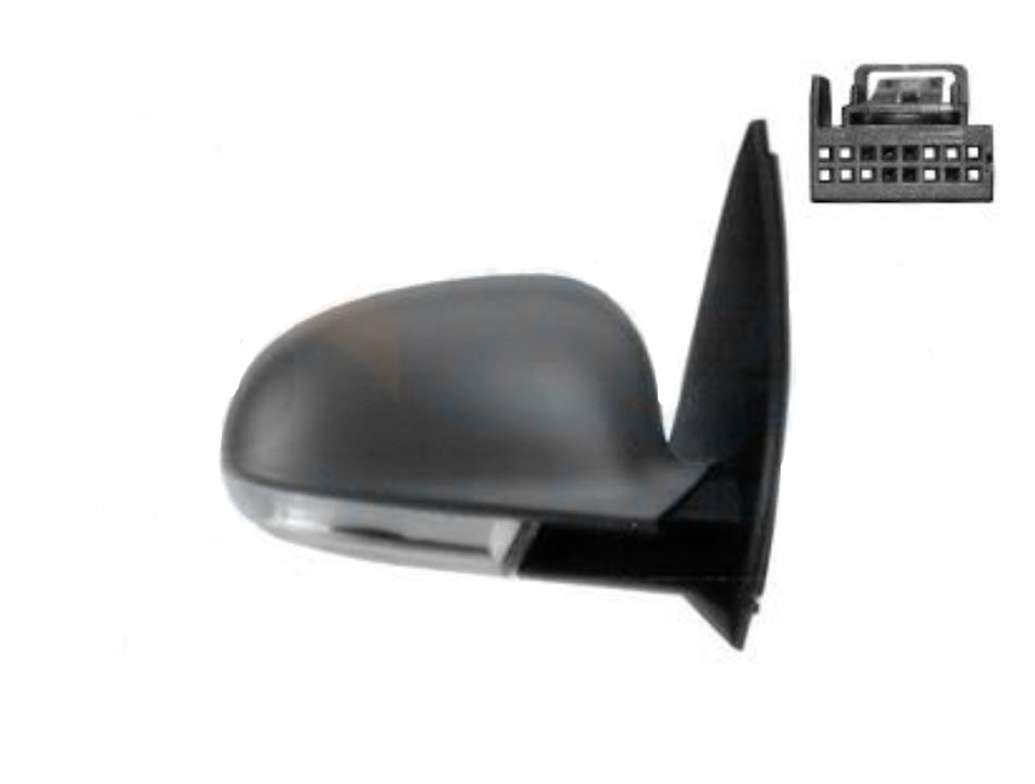 VOLKSWAGEN Golf Plus 2 generation (2009-2014) Priekinių dešinių durų veidrodis 1K1857508AL9B9, 1052332011, VG0367313 24675853