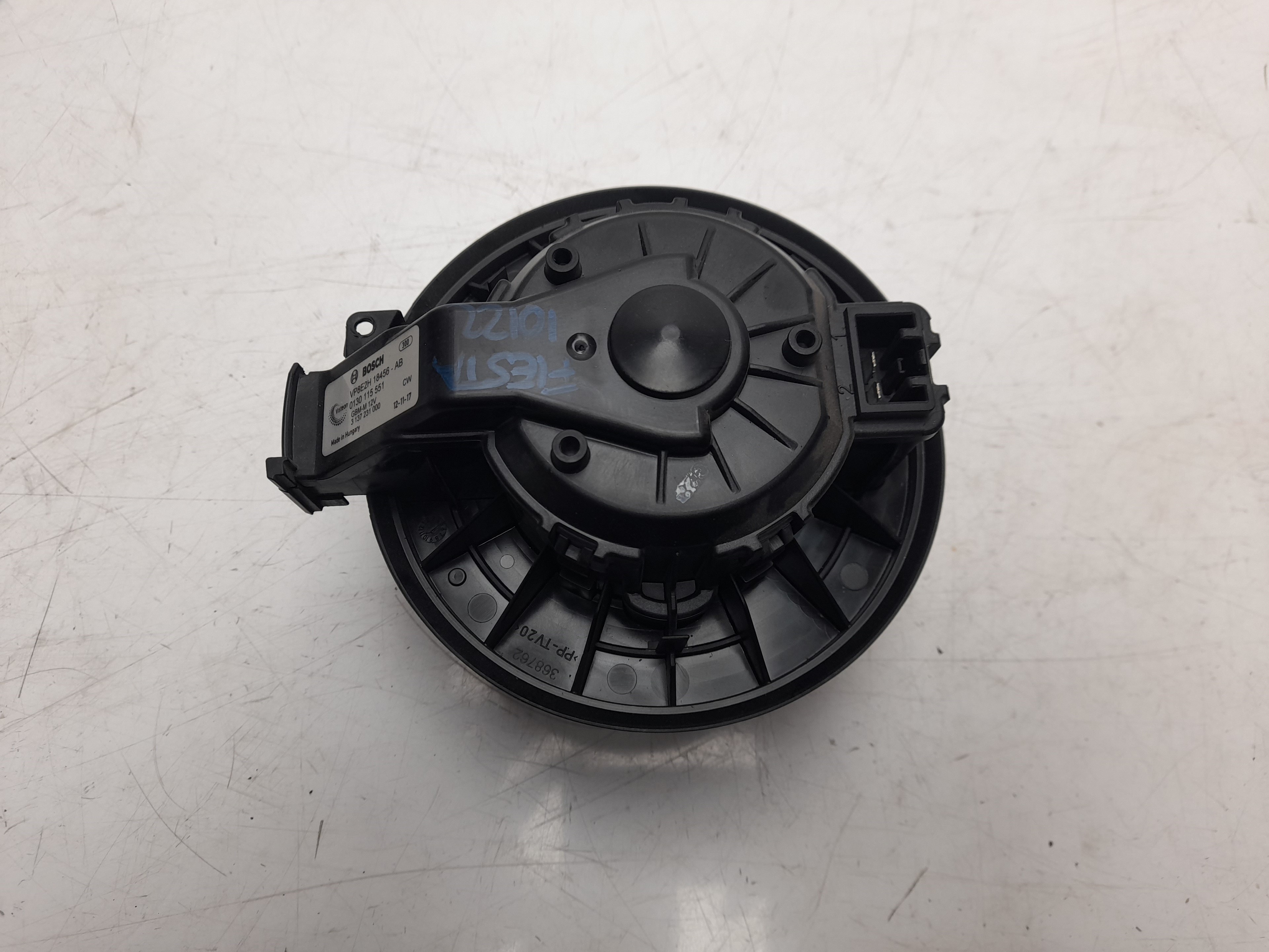 VOLKSWAGEN Fiesta 5 generation (2001-2010) Heater Blower Fan 0130115551 18689452