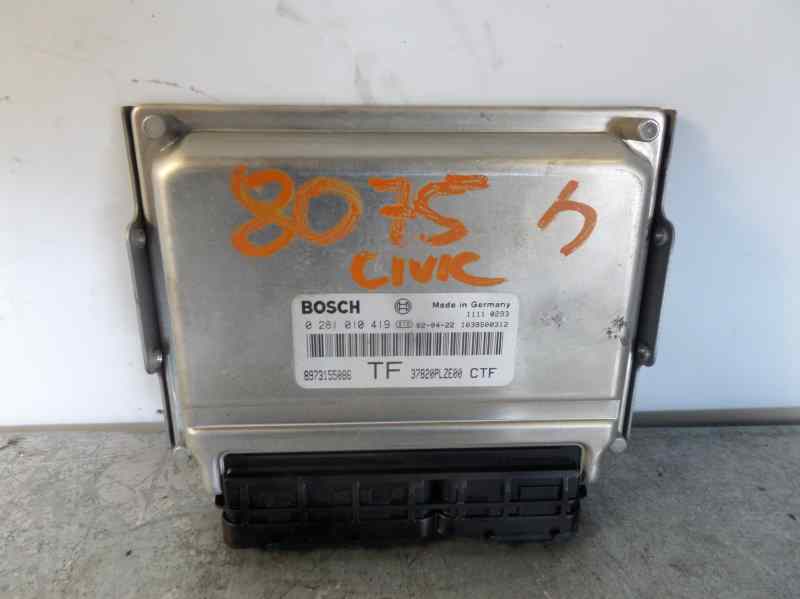 FORD Civic 7 generation (2000-2005) Motorkontrolenhed ECU 0281010419 18449615