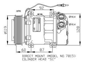 RENAULT Laguna 1 generation (1993-2001) Hасос кондиционера 7700859676 22791161