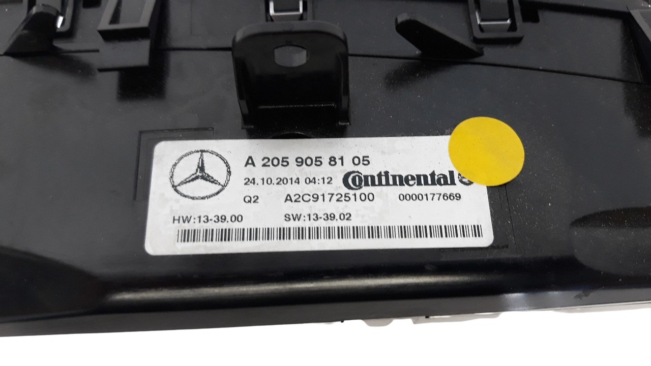 MERCEDES-BENZ C-Class W205/S205/C205 (2014-2023) Climate  Control Unit A2059058105 18730009