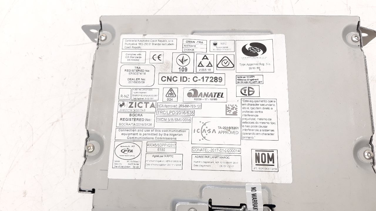 CITROËN C-Elysee 2 generation (2012-2017) Music Player With GPS 9825029180 22804645